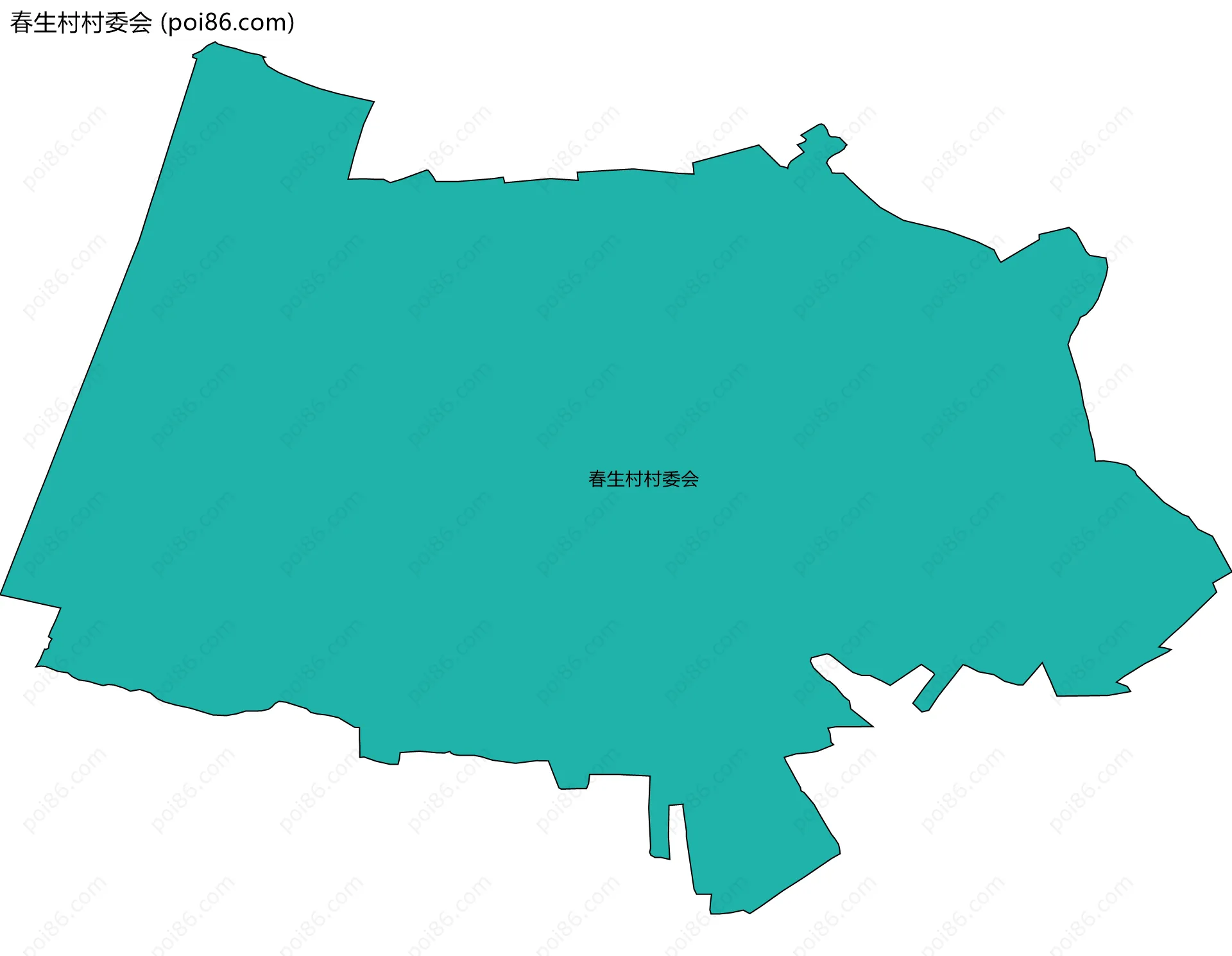 春生村村委会边界地图