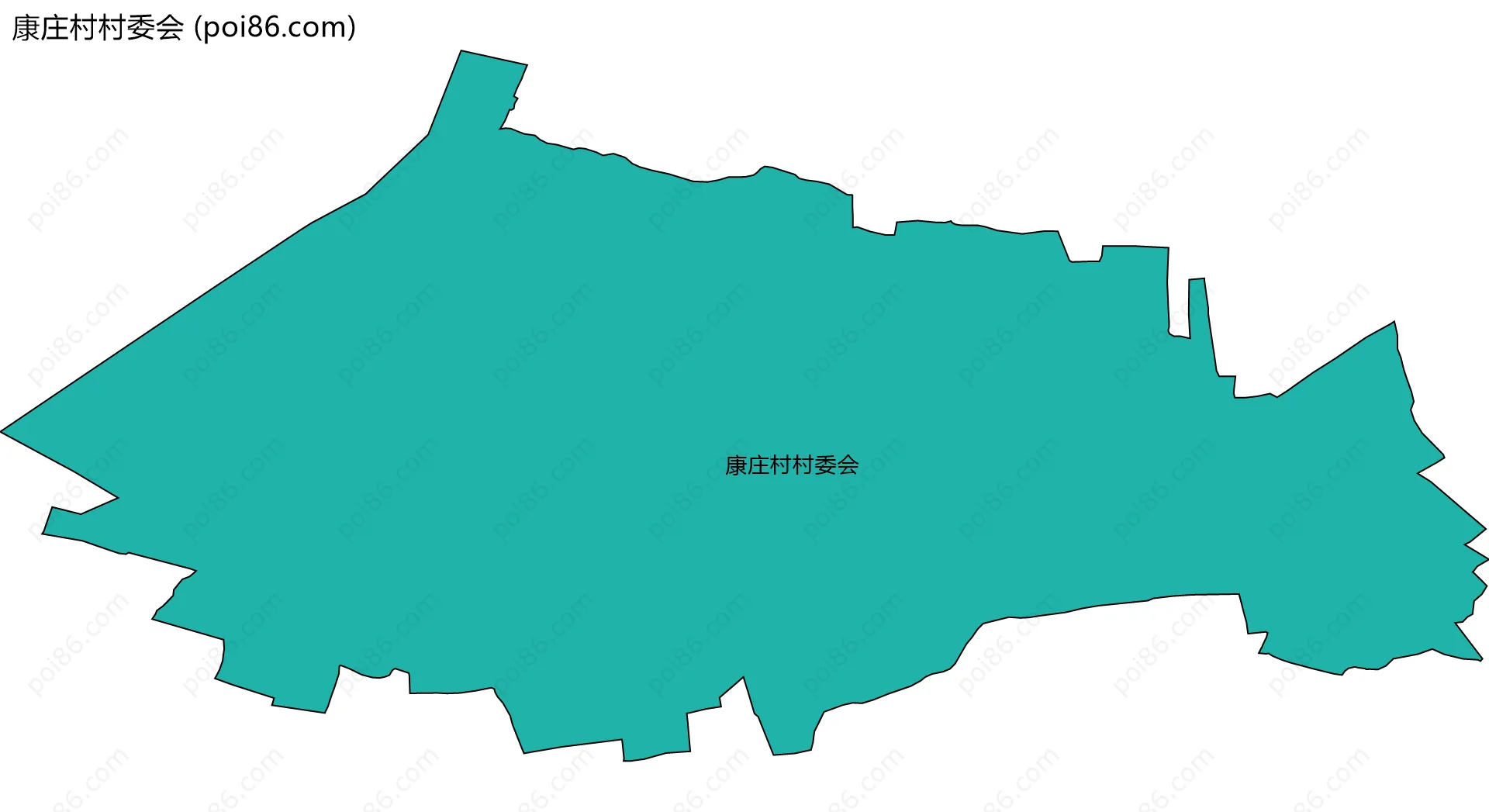 康庄村村委会边界地图