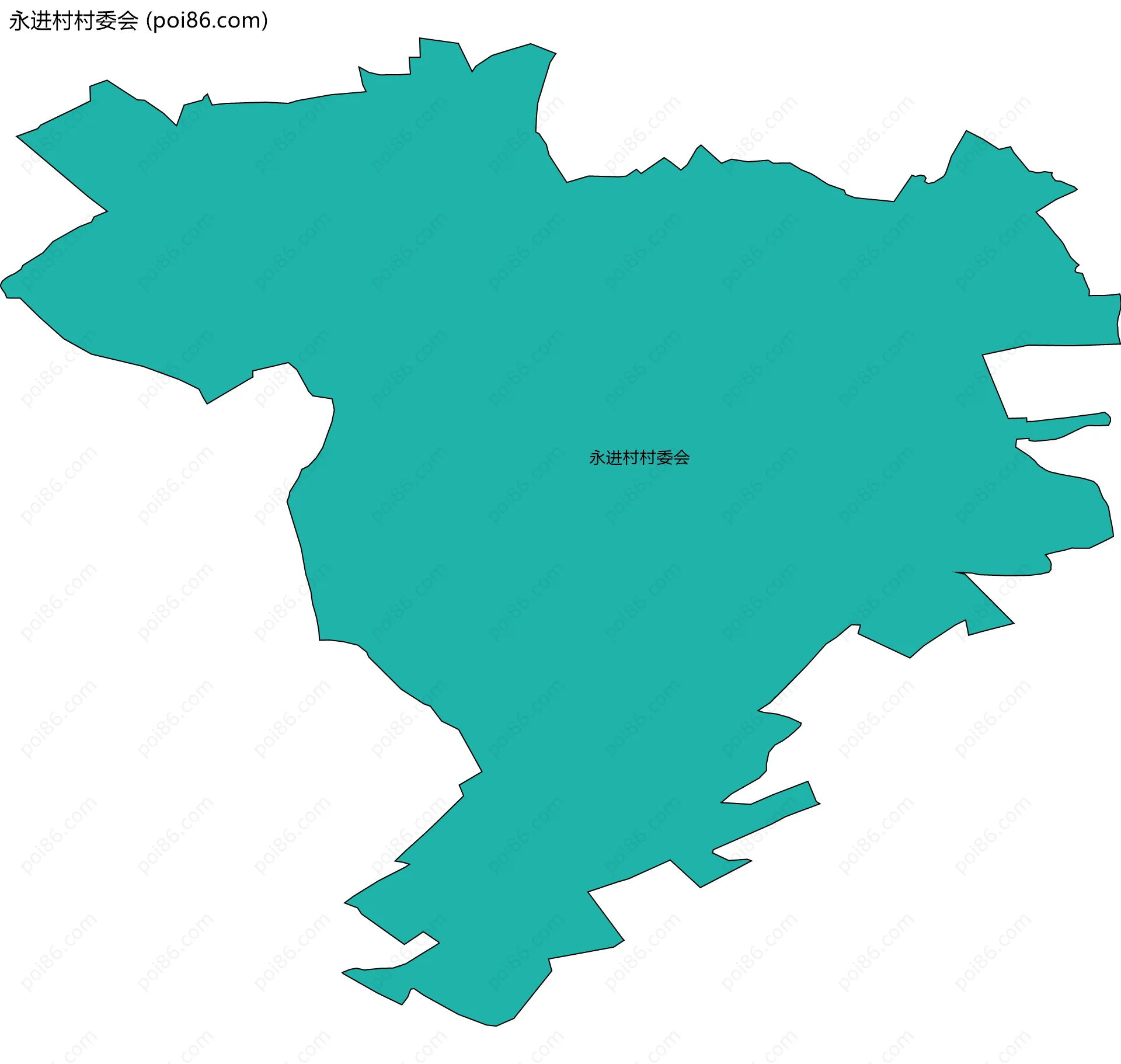 永进村村委会边界地图