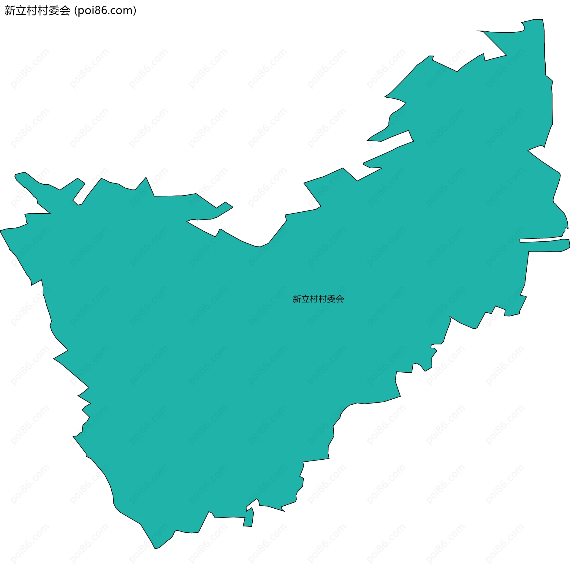 新立村村委会边界地图