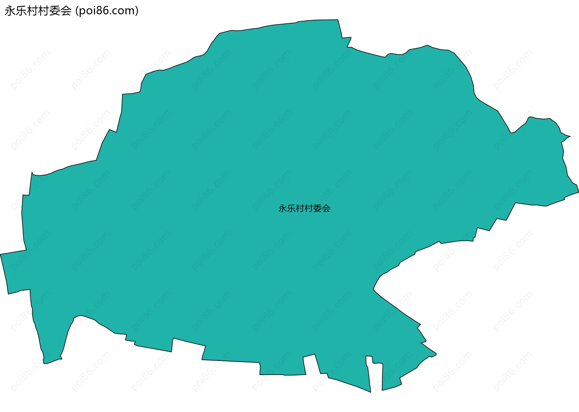 永乐村村委会边界地图