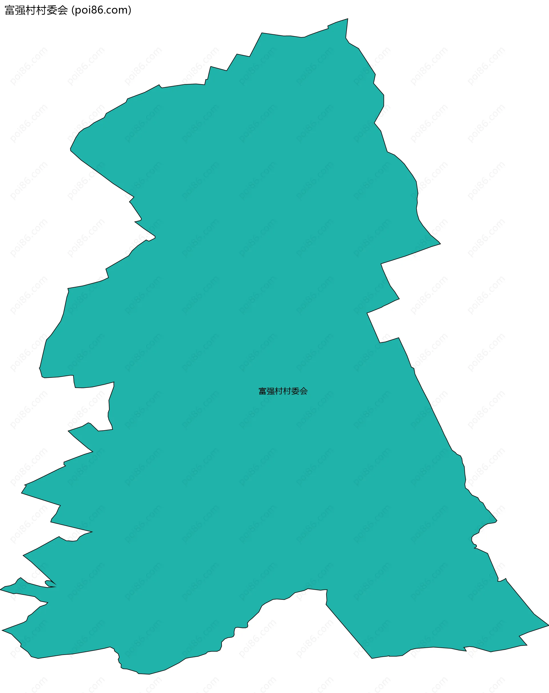 富强村村委会边界地图