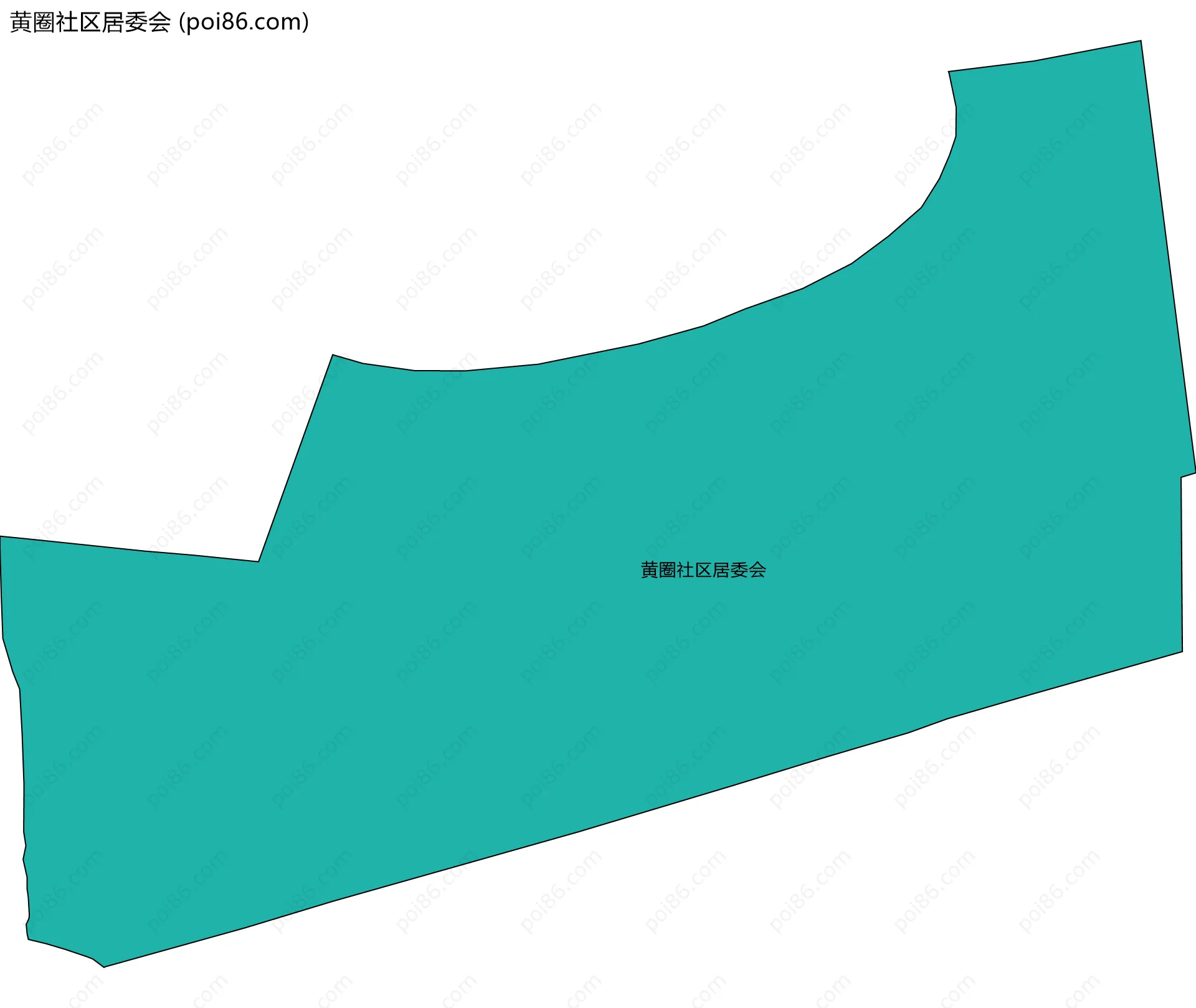 黄圈社区居委会边界地图
