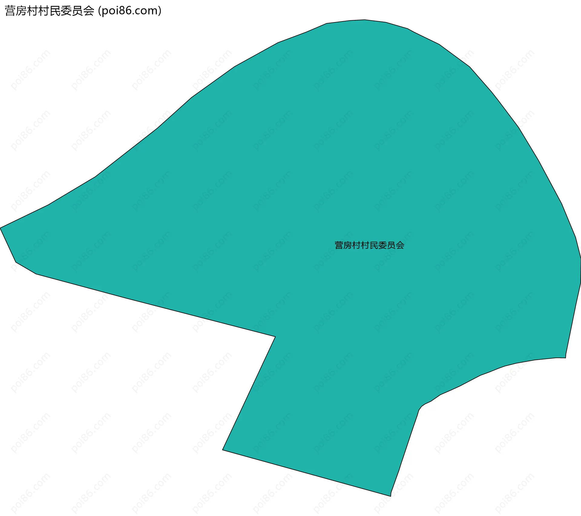 营房村村民委员会边界地图