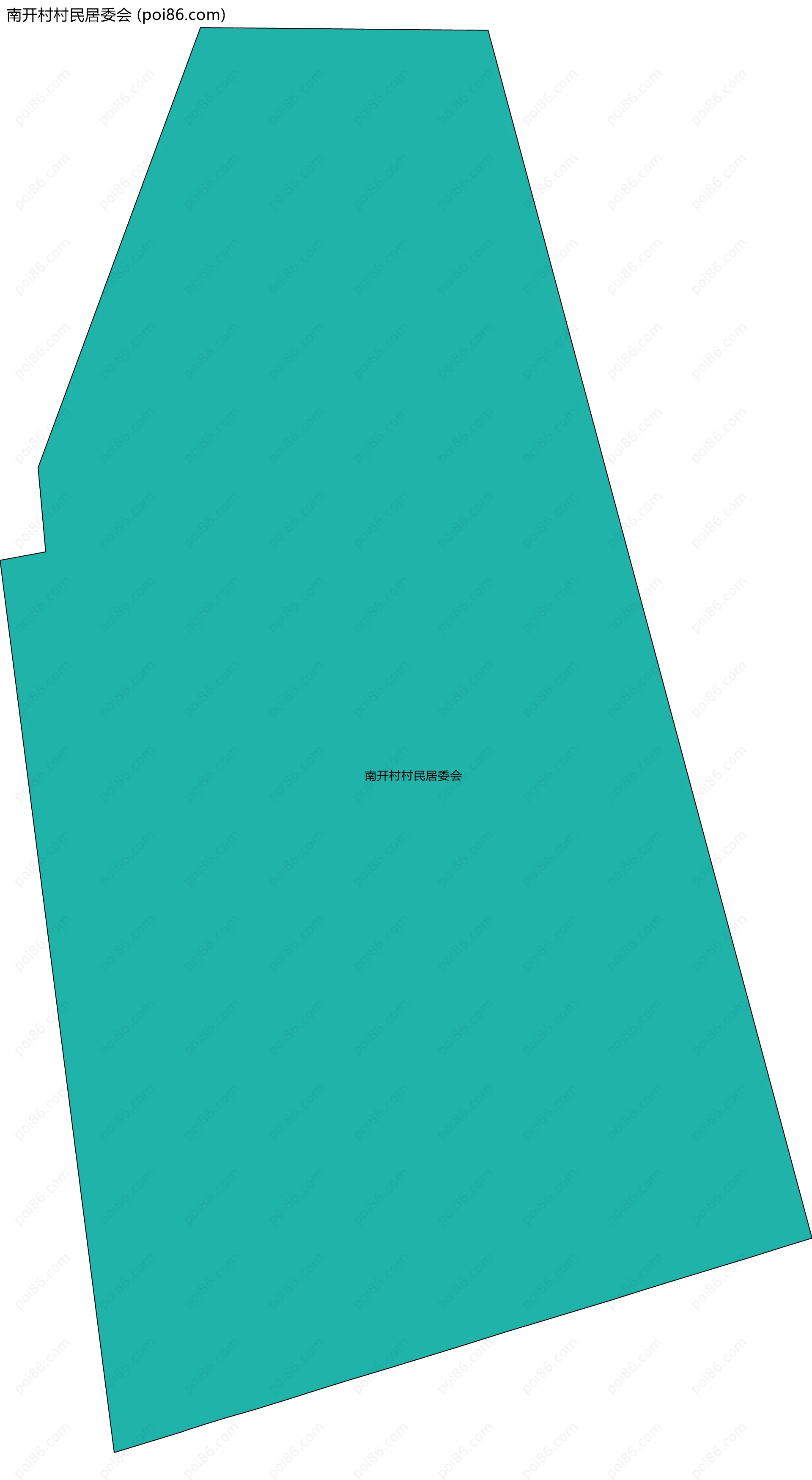 南开村村民居委会边界地图