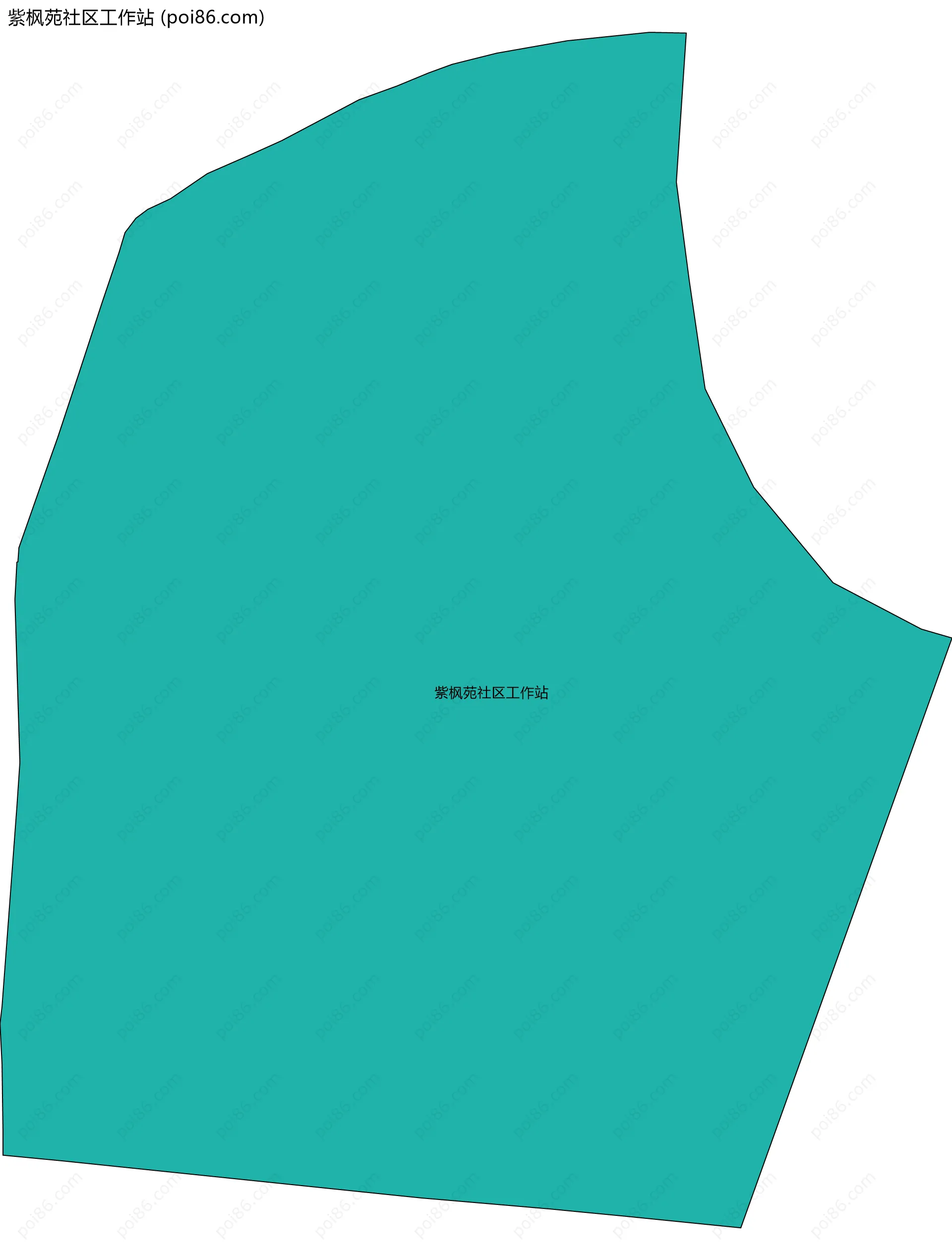 紫枫苑社区工作站边界地图