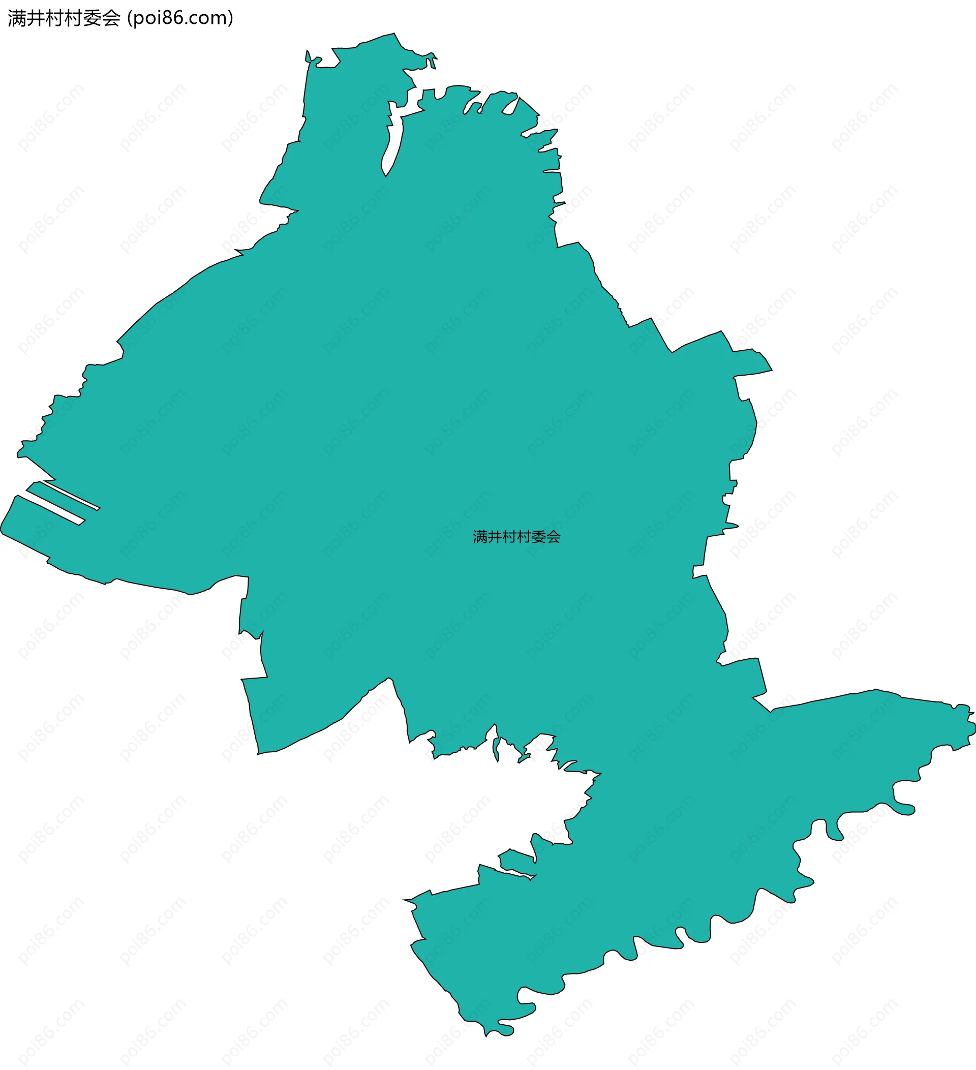 满井村村委会边界地图