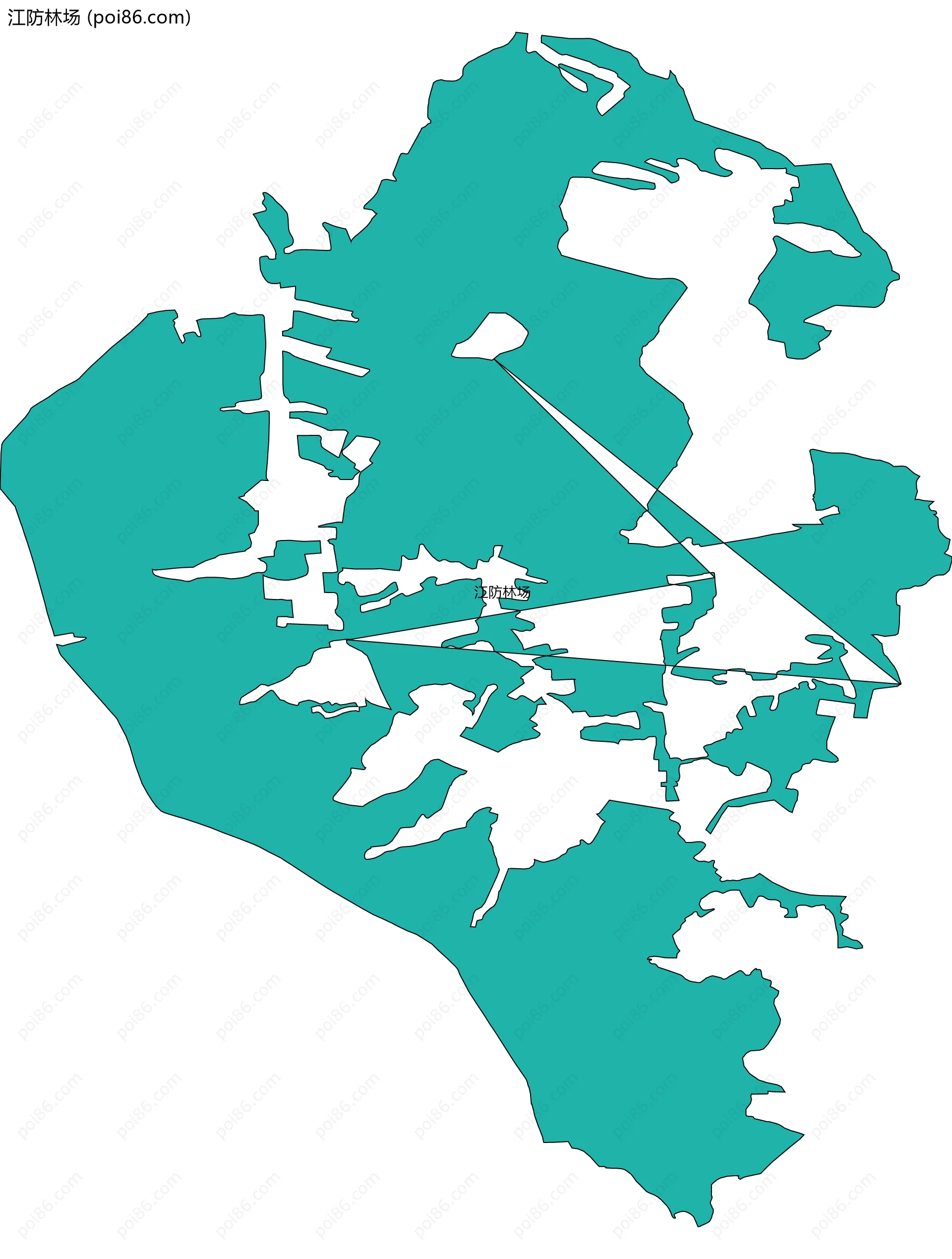 江防林场边界地图