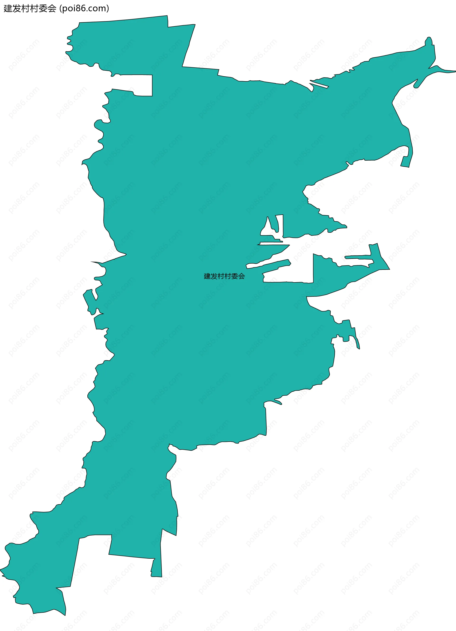 建发村村委会边界地图