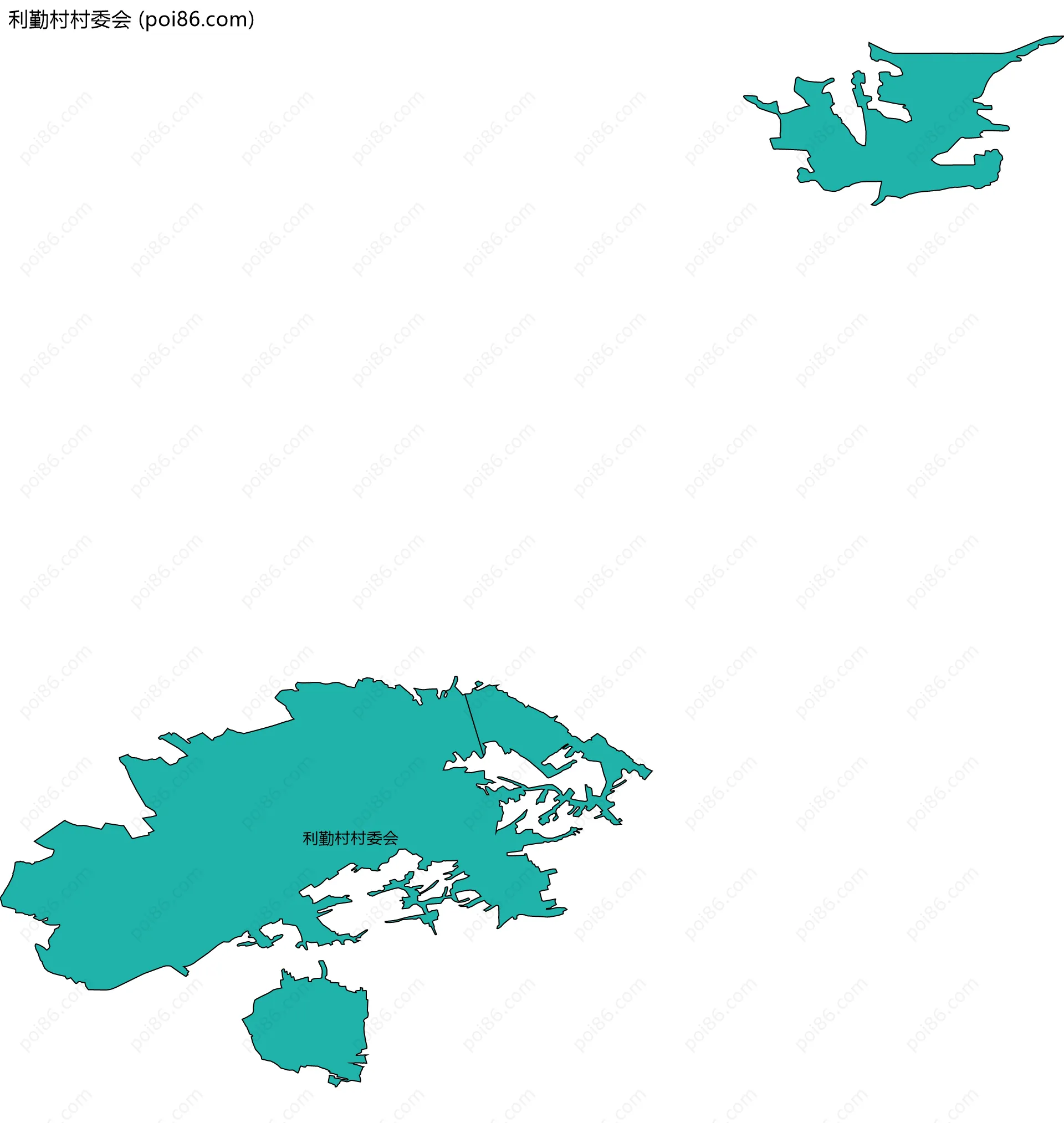 利勤村村委会边界地图