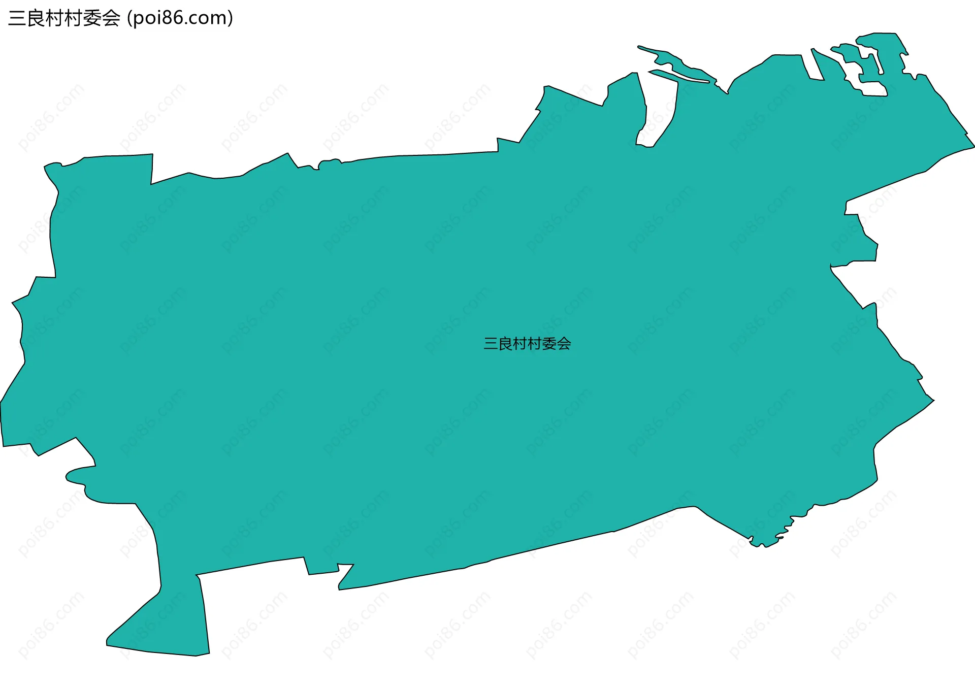 三良村村委会边界地图