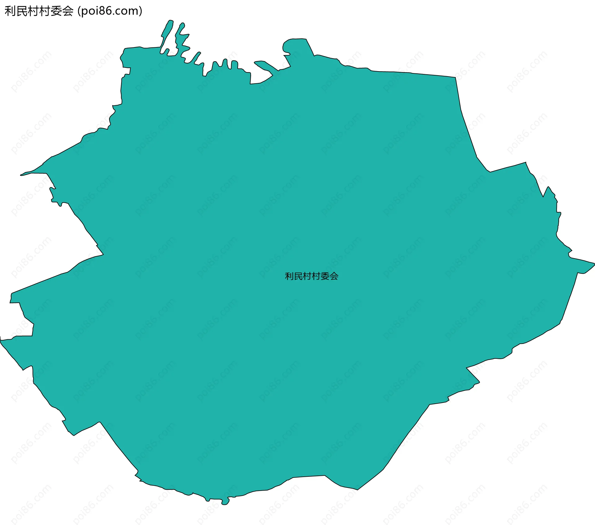利民村村委会边界地图