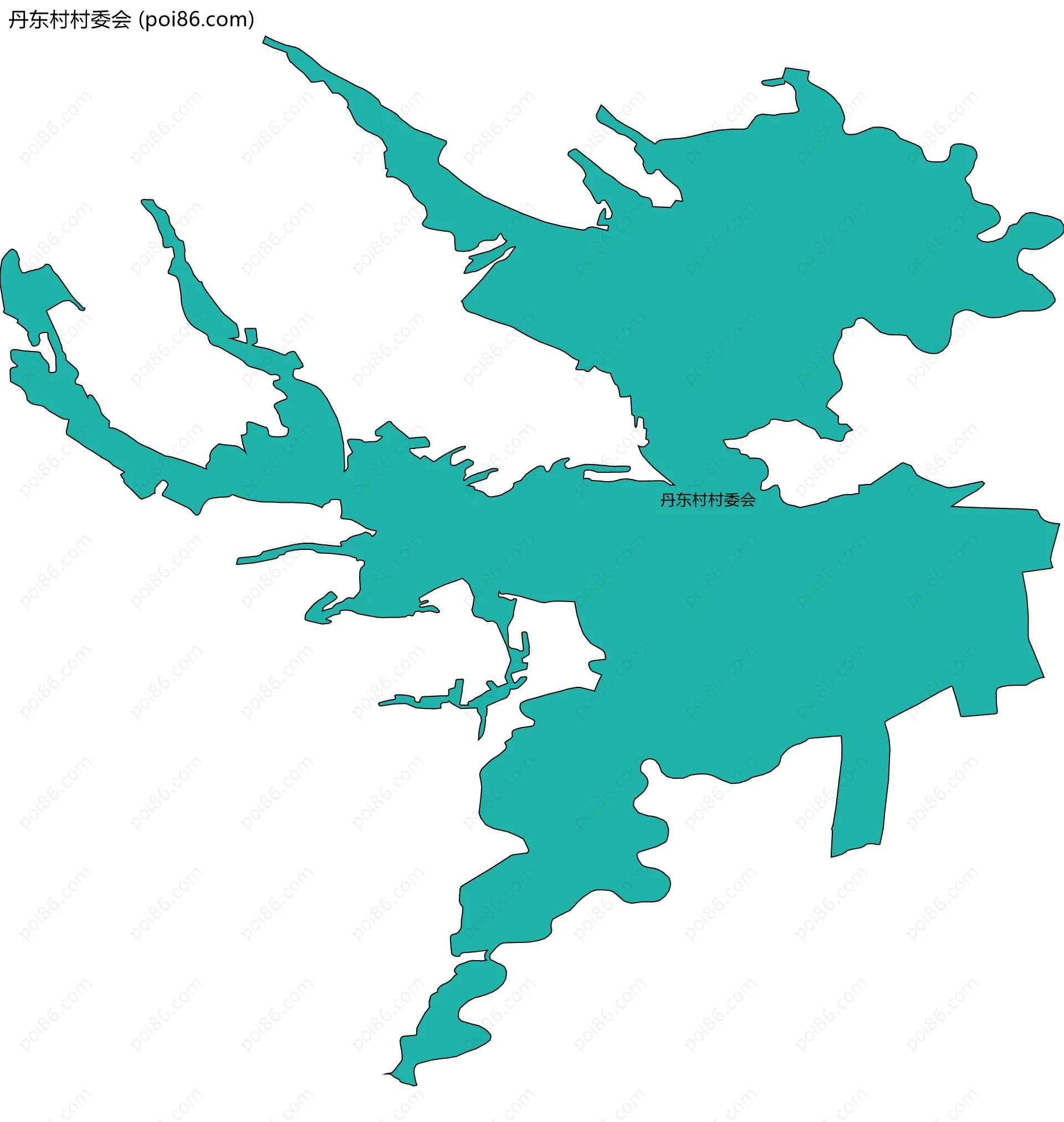 丹东村村委会边界地图