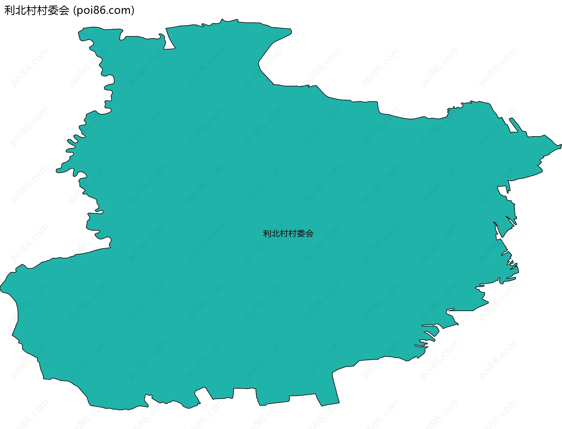 利北村村委会边界地图
