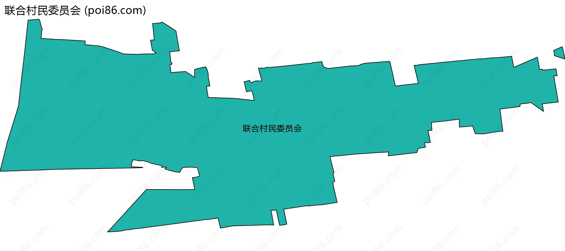 联合村民委员会边界地图