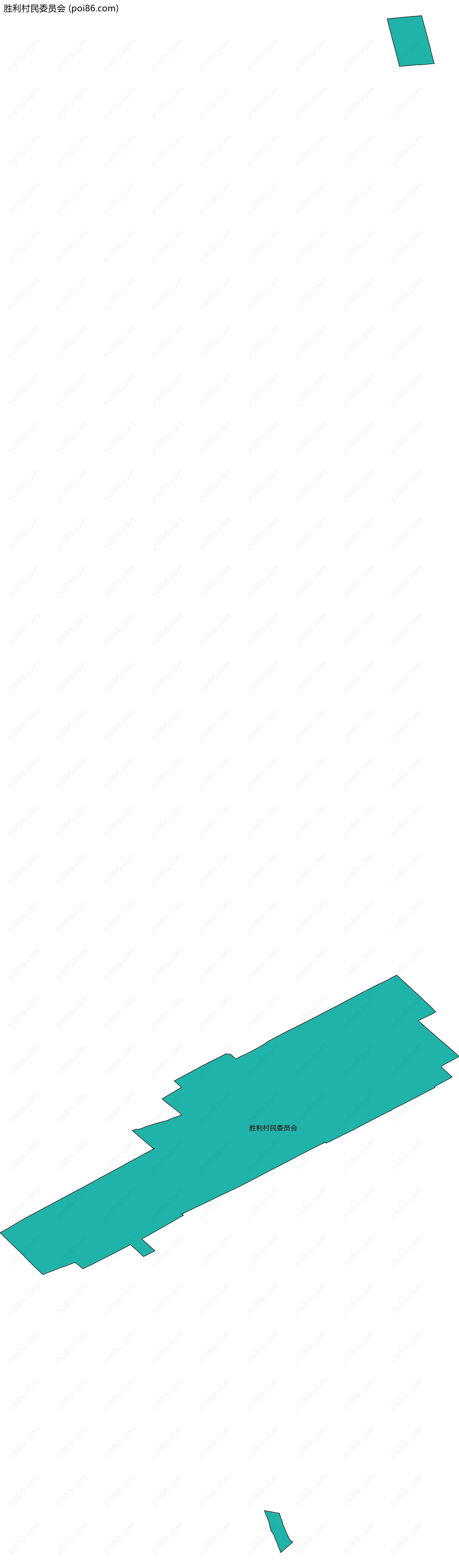 胜利村民委员会边界地图
