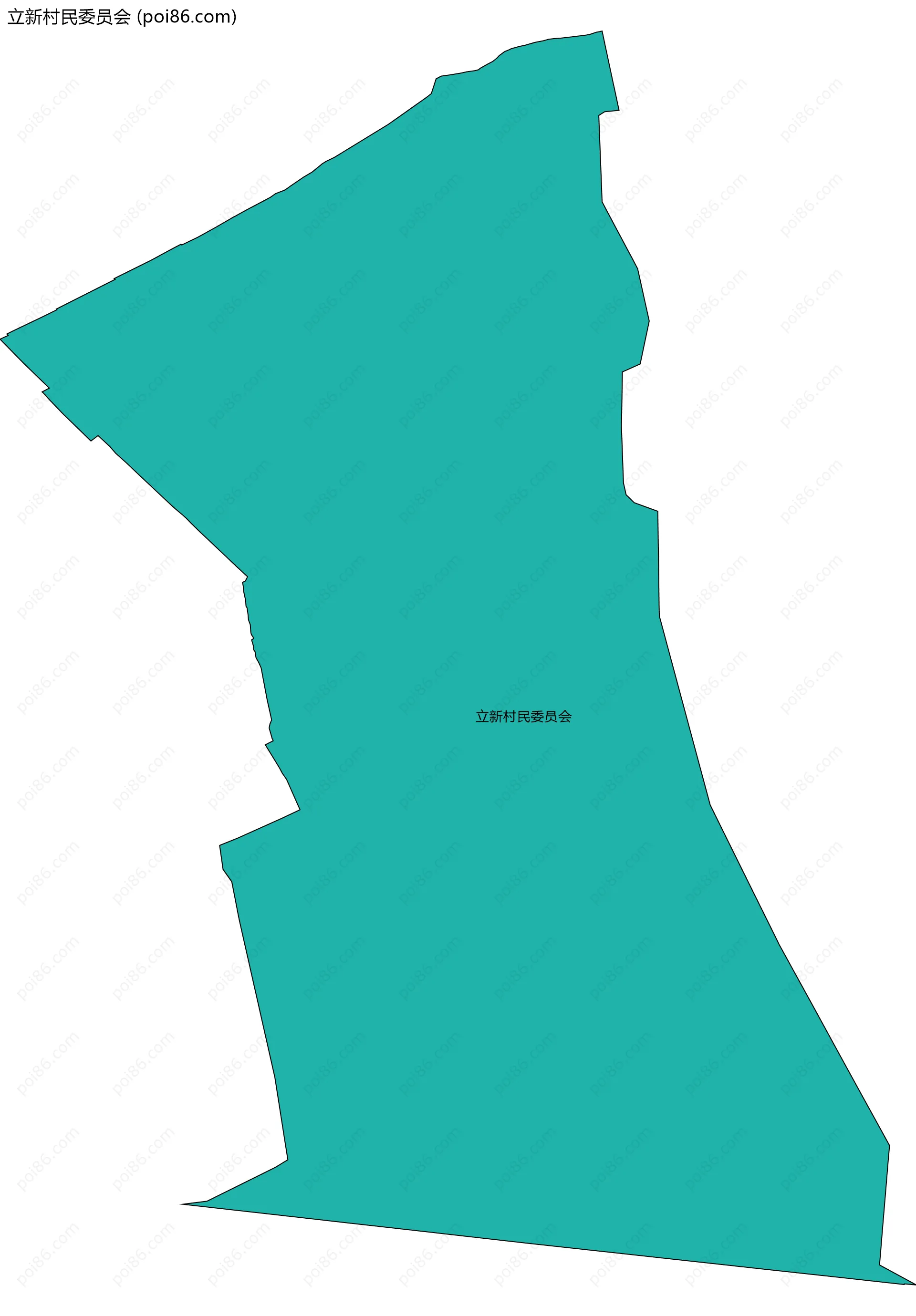 立新村民委员会边界地图