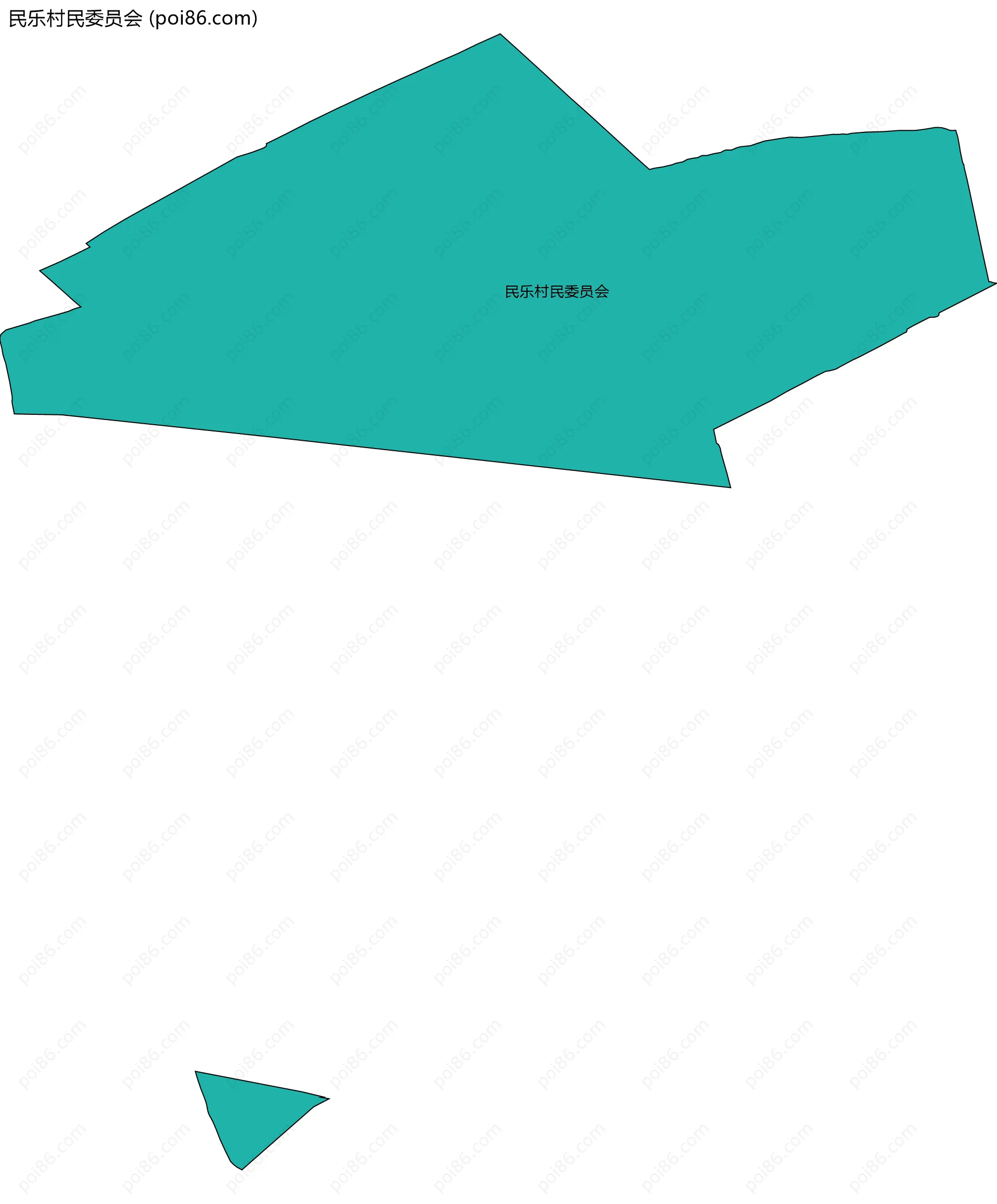 民乐村民委员会边界地图