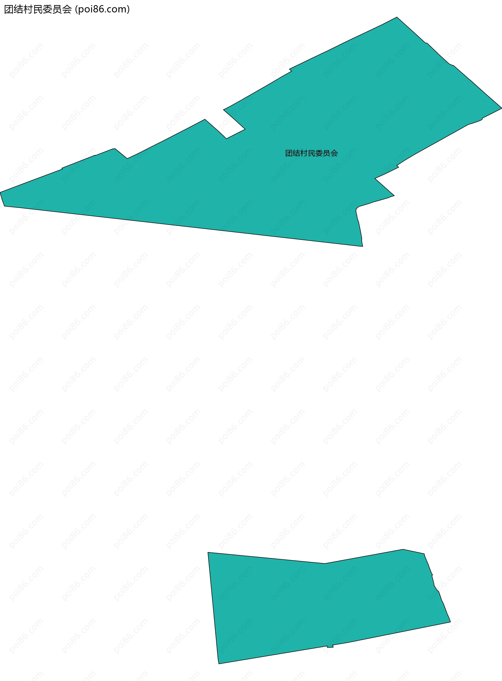 团结村民委员会边界地图