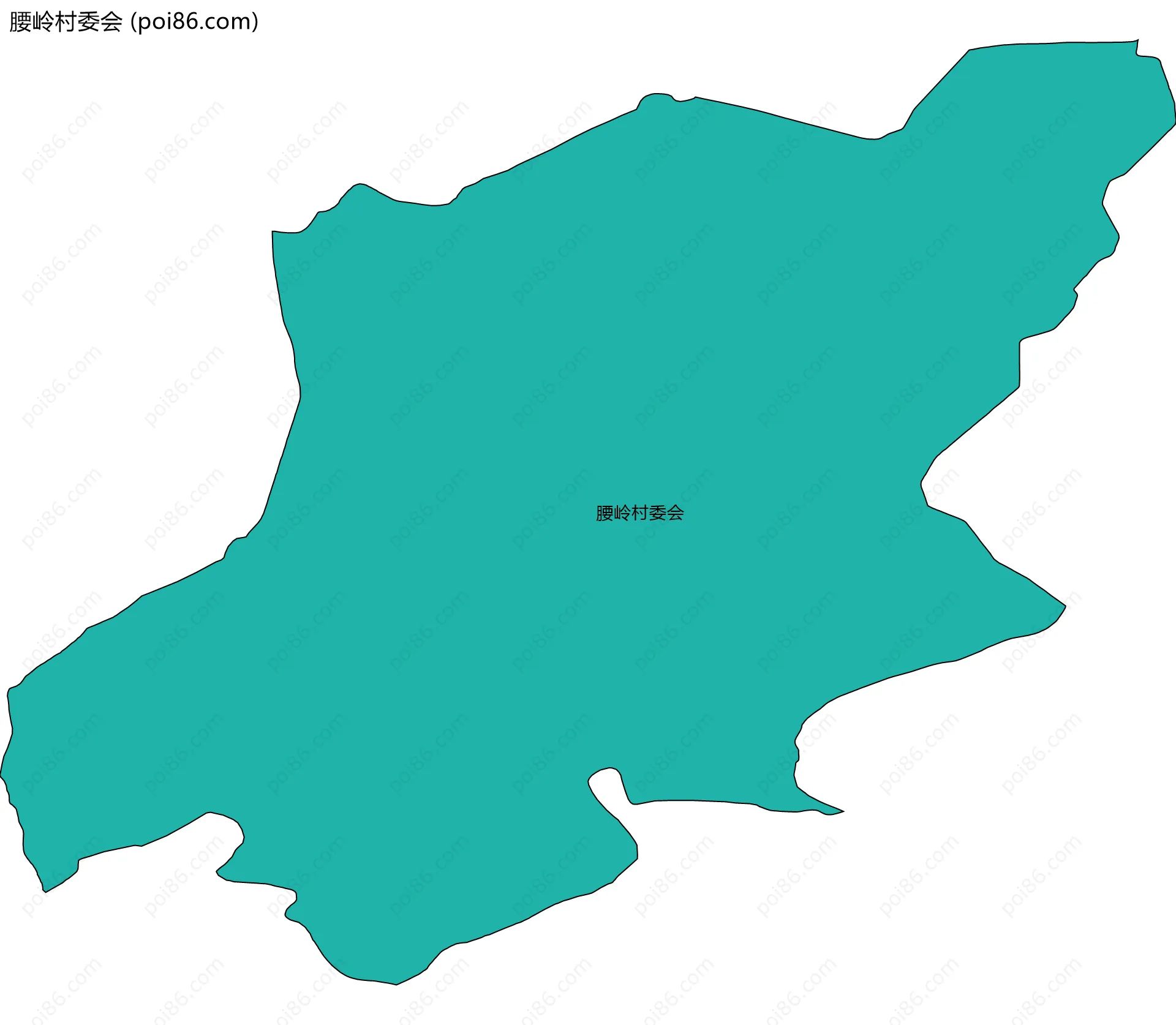 腰岭村委会边界地图