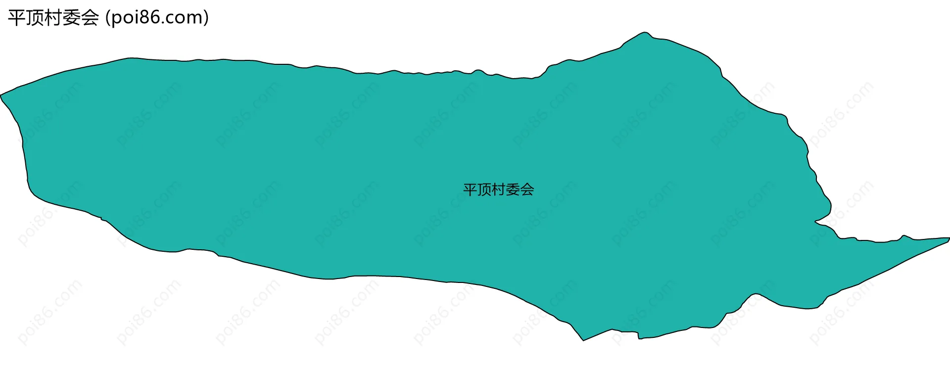 平顶村委会边界地图