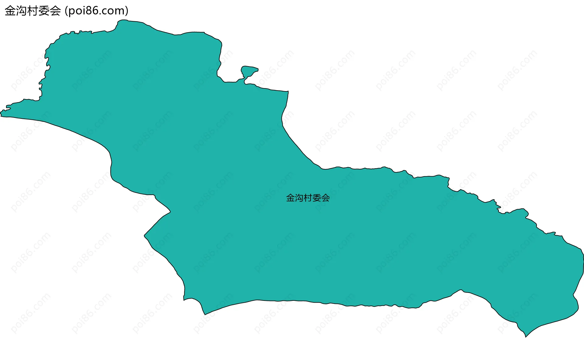 金沟村委会边界地图