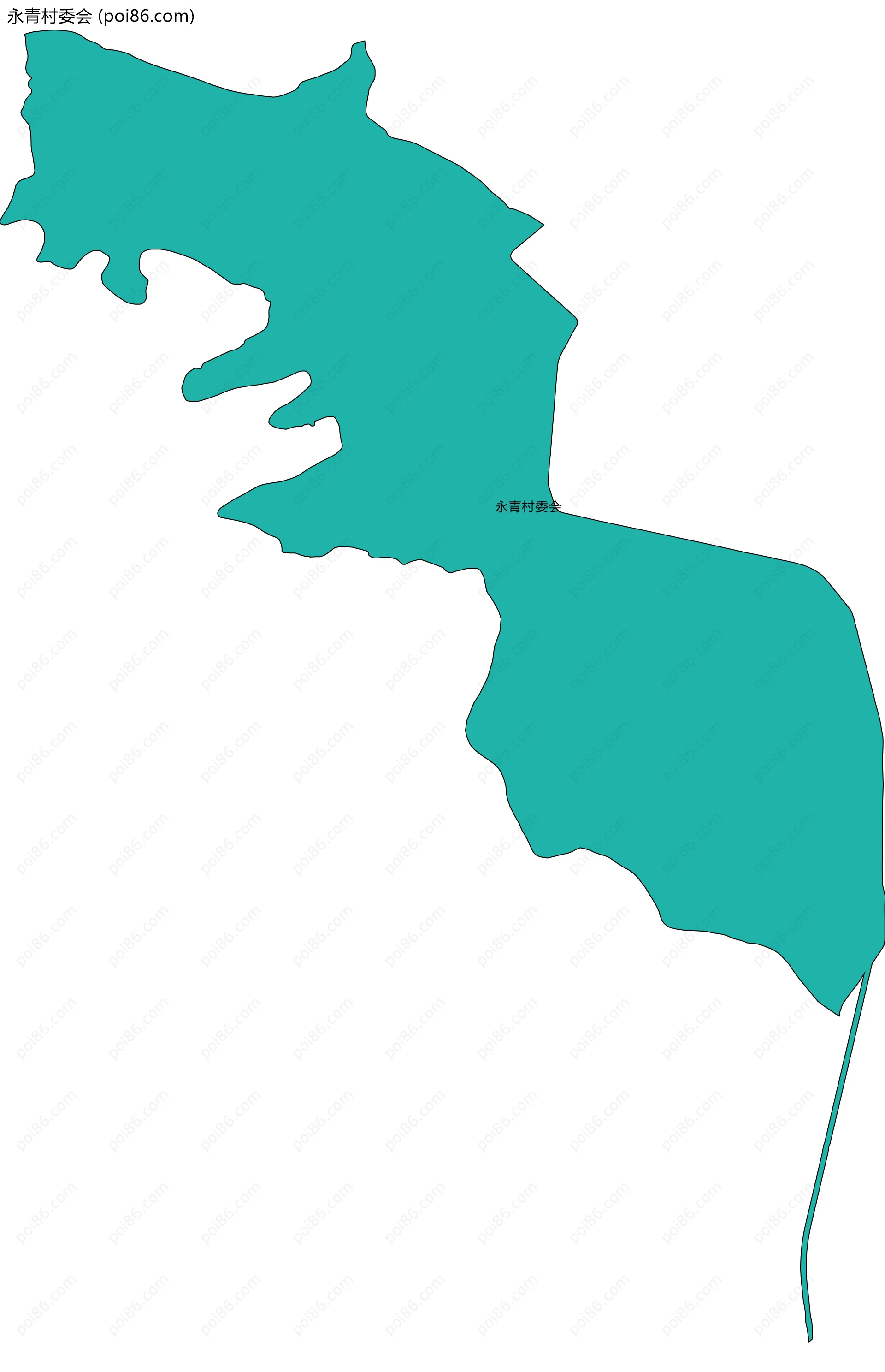 永青村委会边界地图