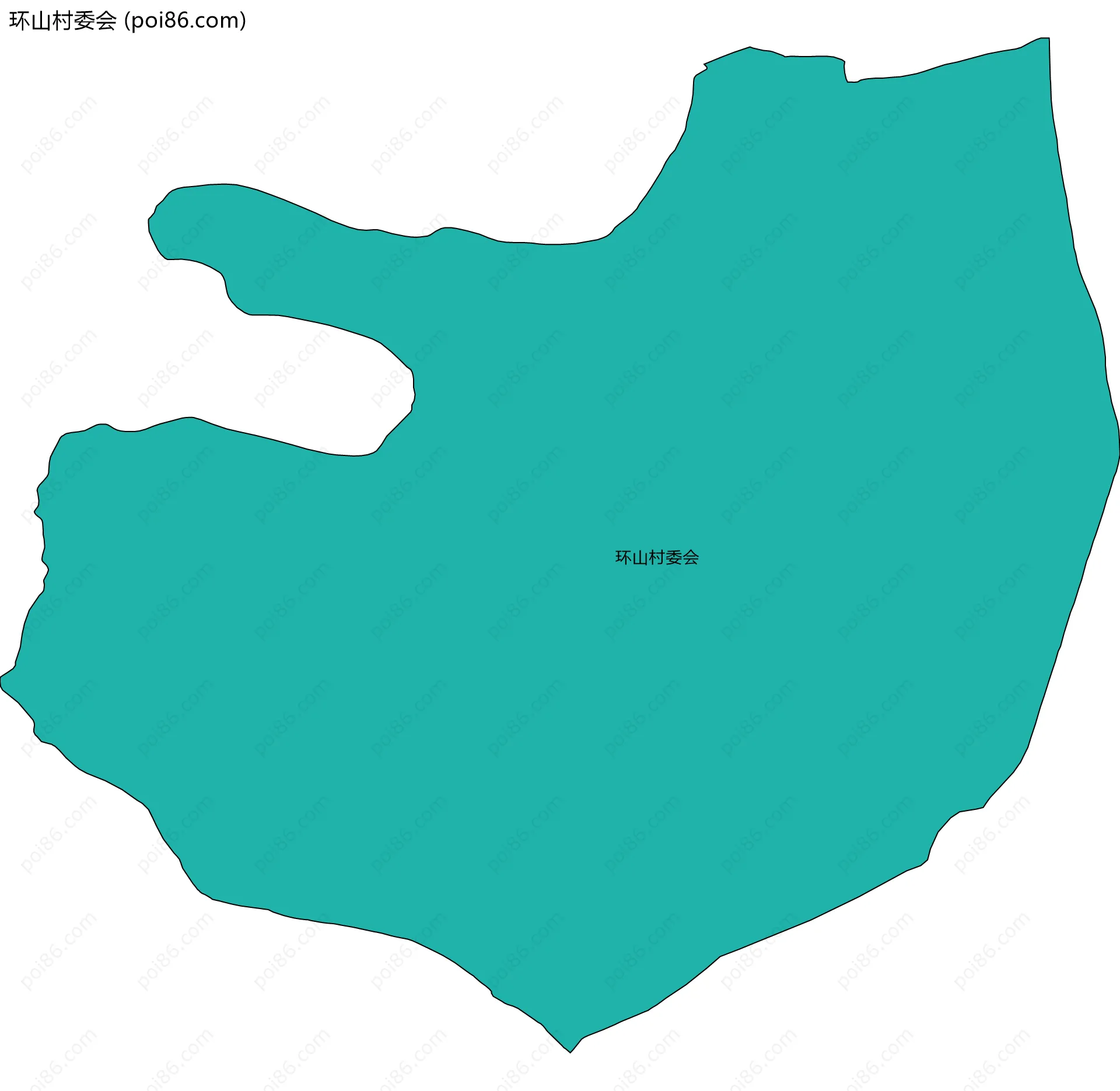 环山村委会边界地图