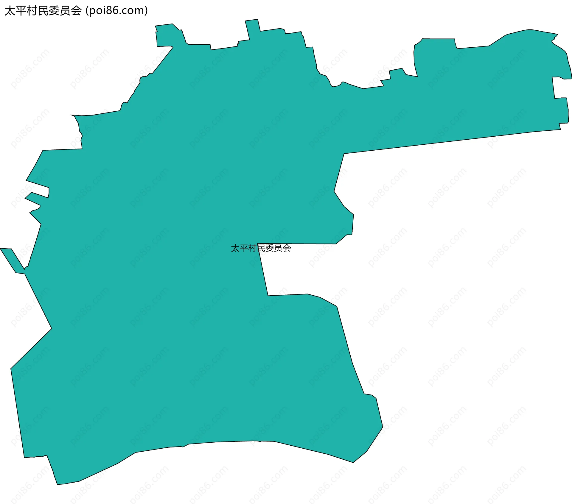 太平村民委员会边界地图