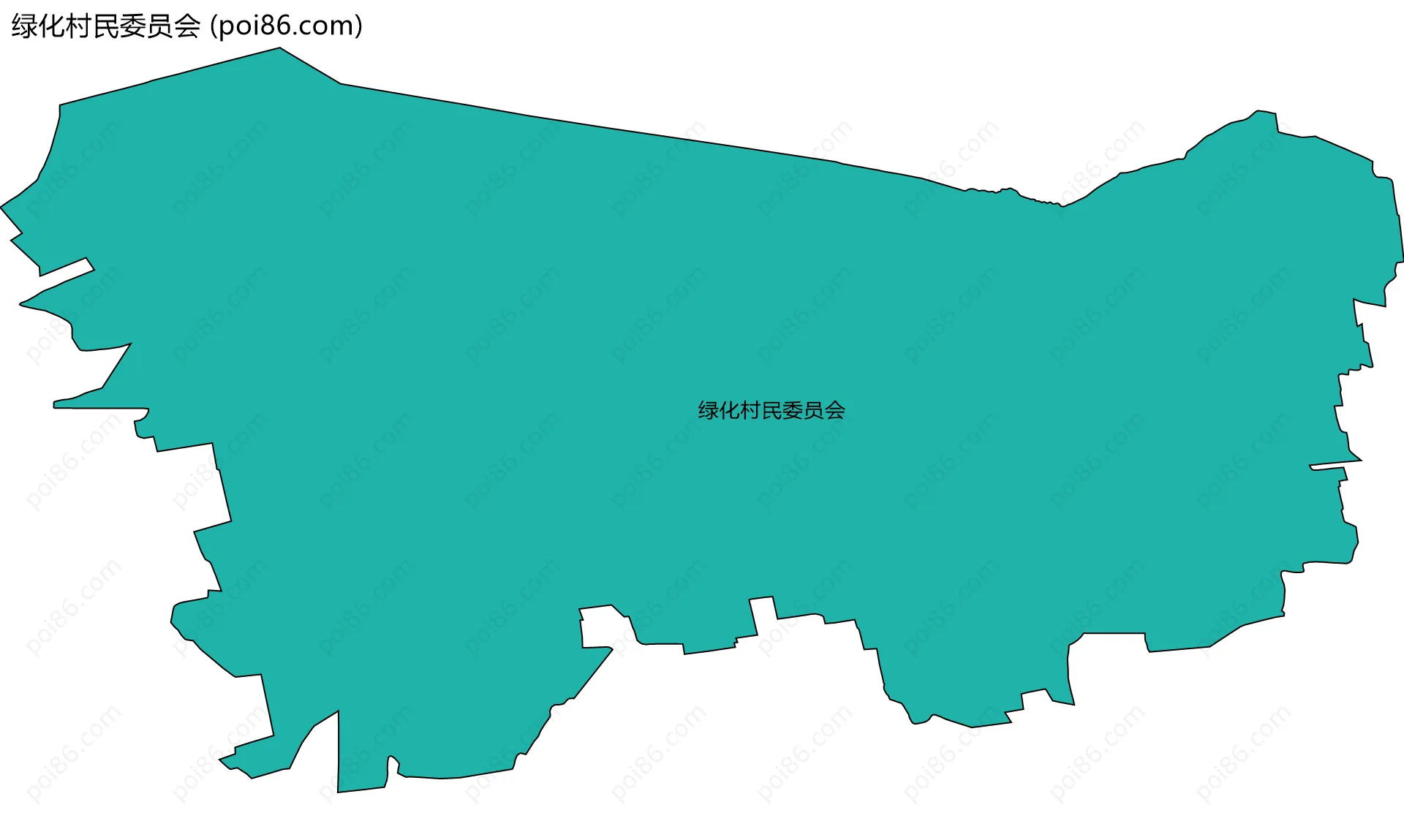 绿化村民委员会边界地图