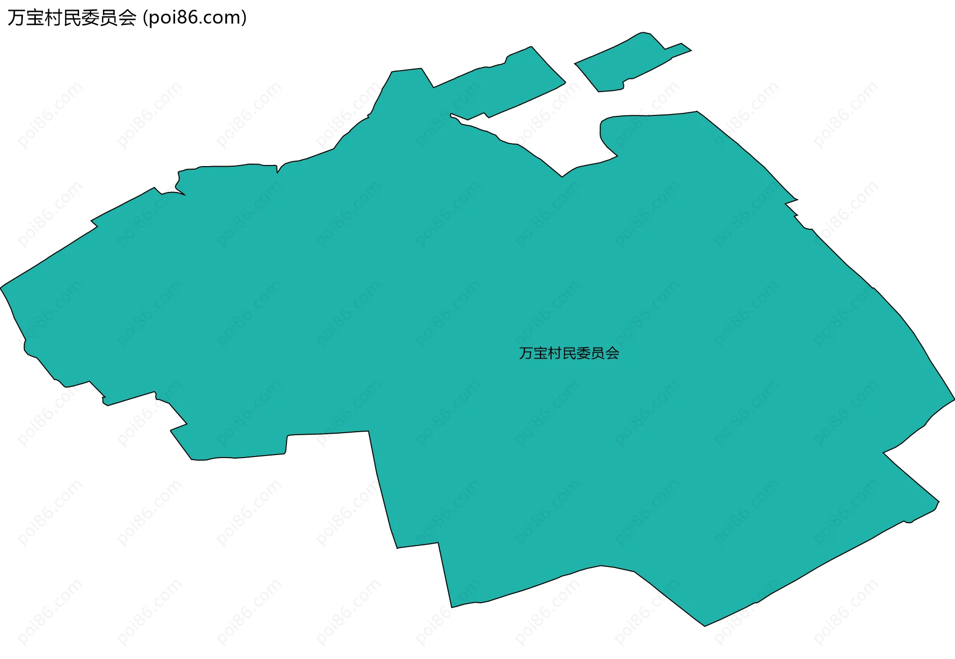 万宝村民委员会边界地图