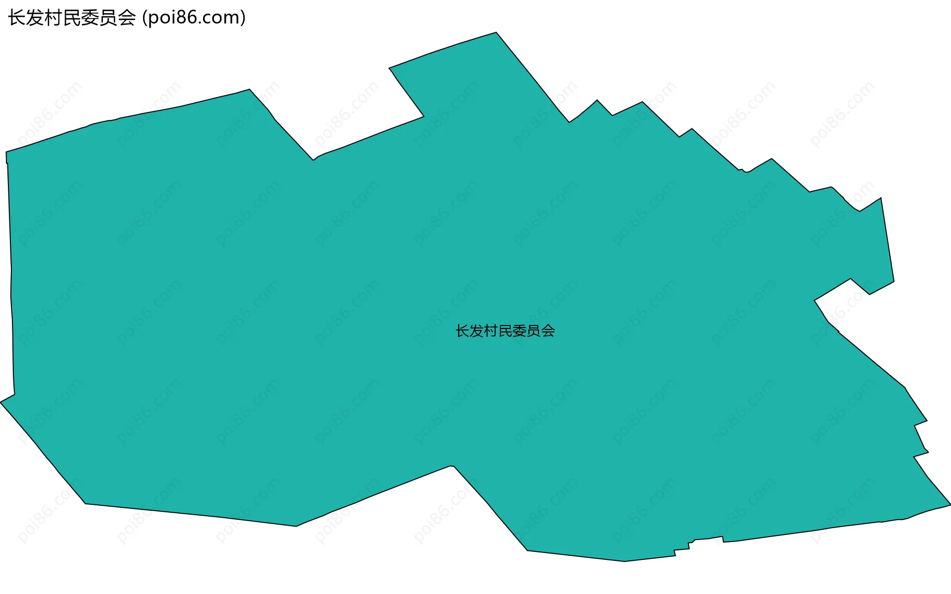 长发村民委员会边界地图