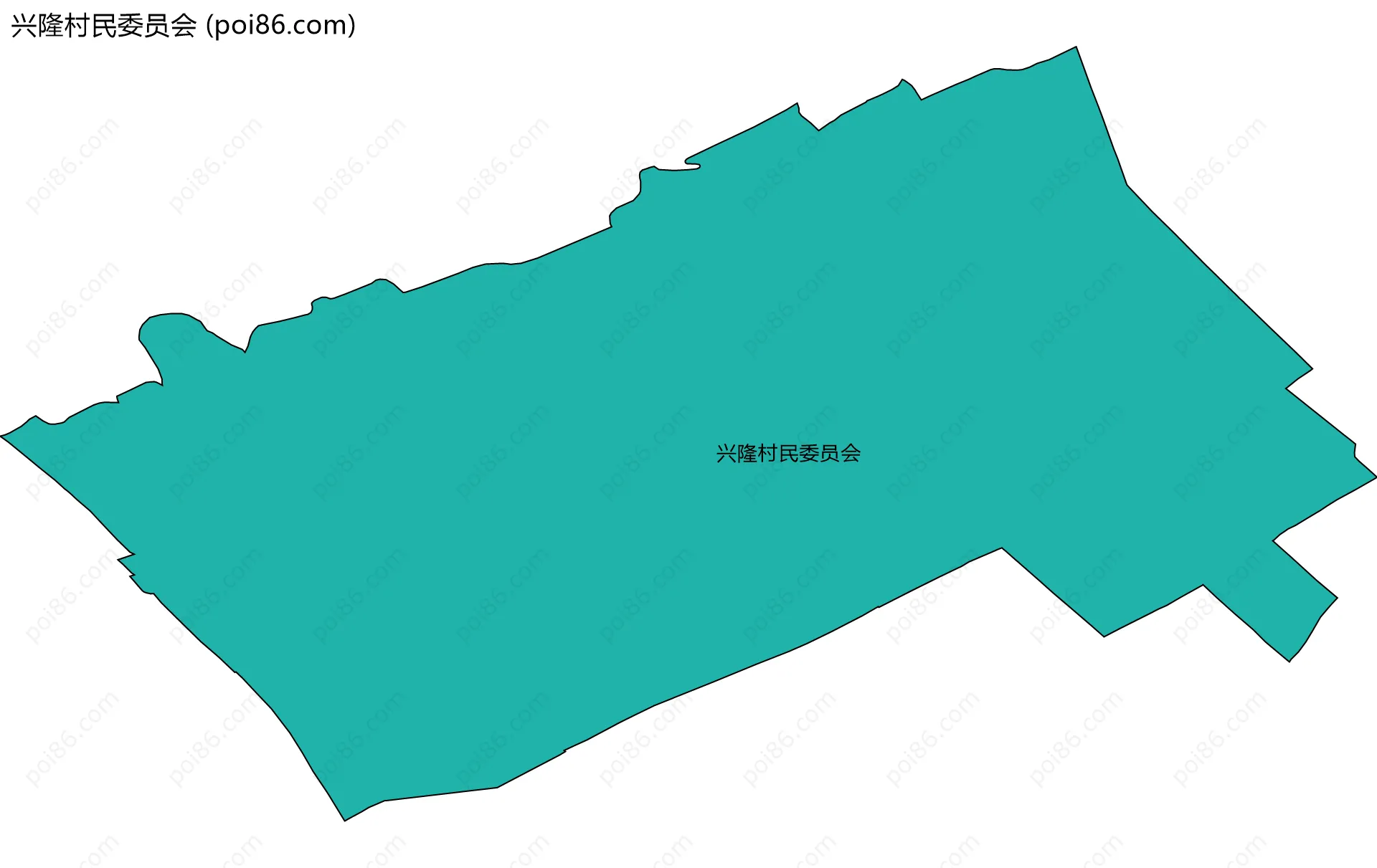 兴隆村民委员会边界地图