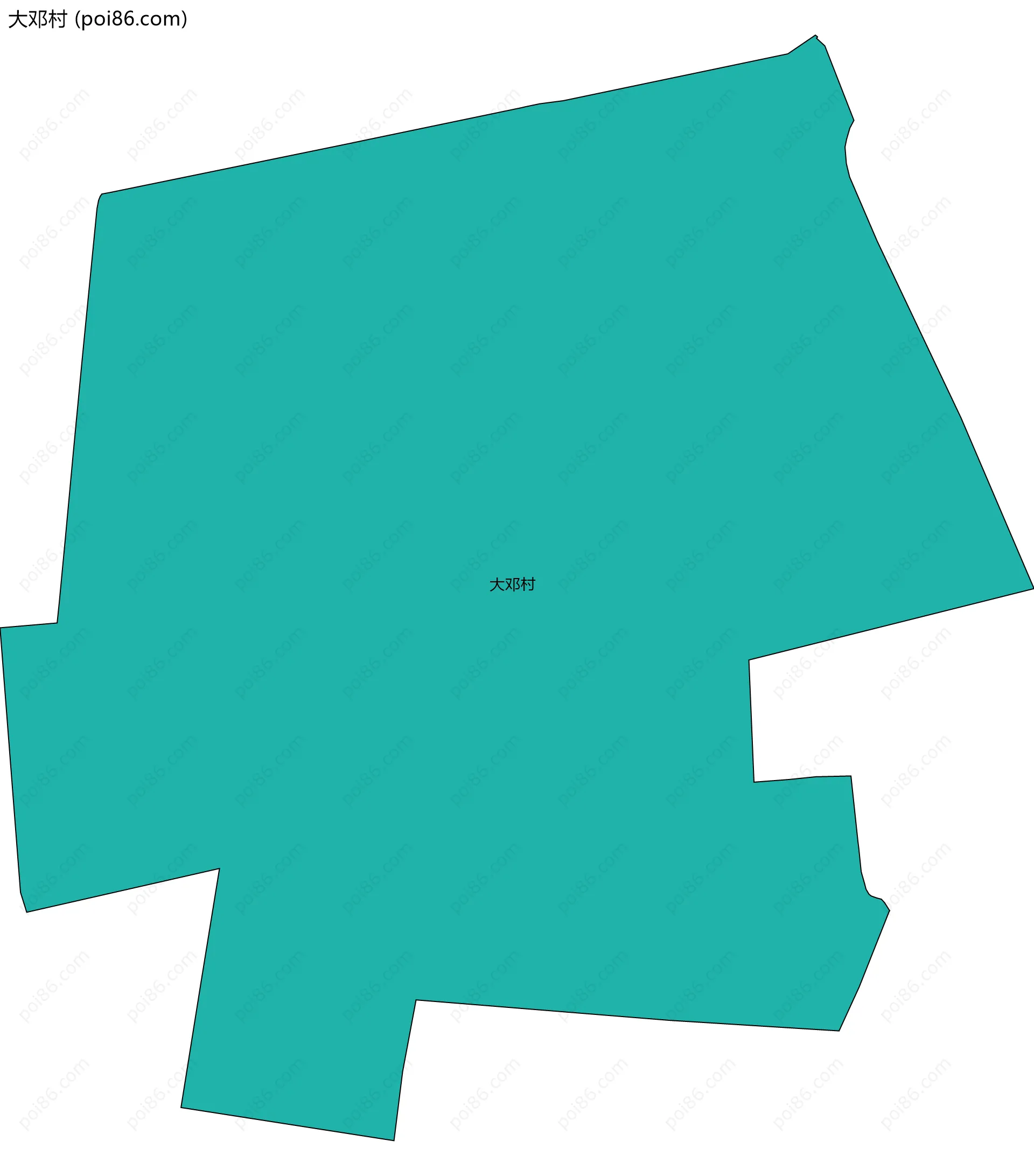 大邓村边界地图