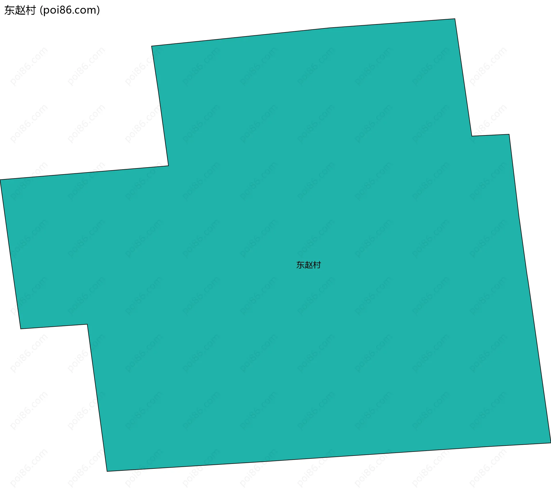东赵村边界地图