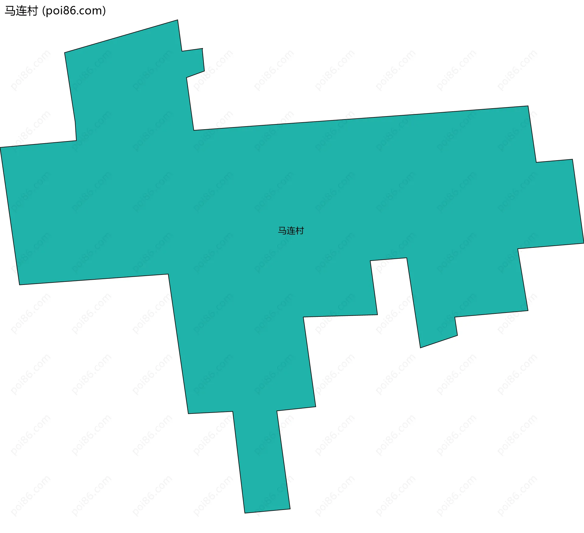 马连村边界地图