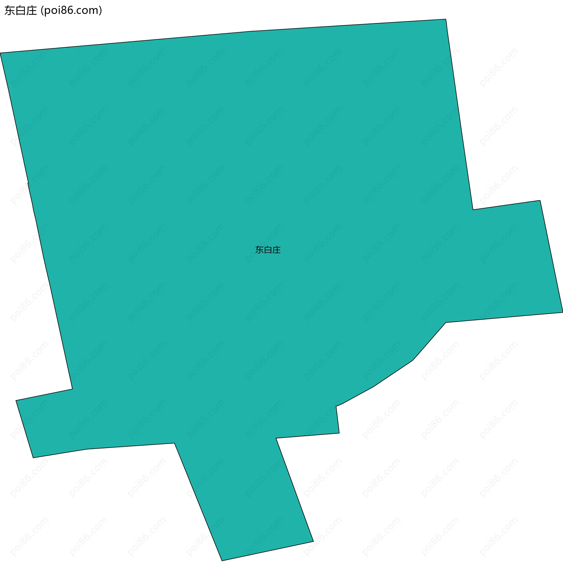 东白庄边界地图