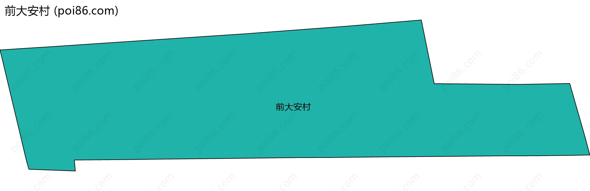 前大安村边界地图