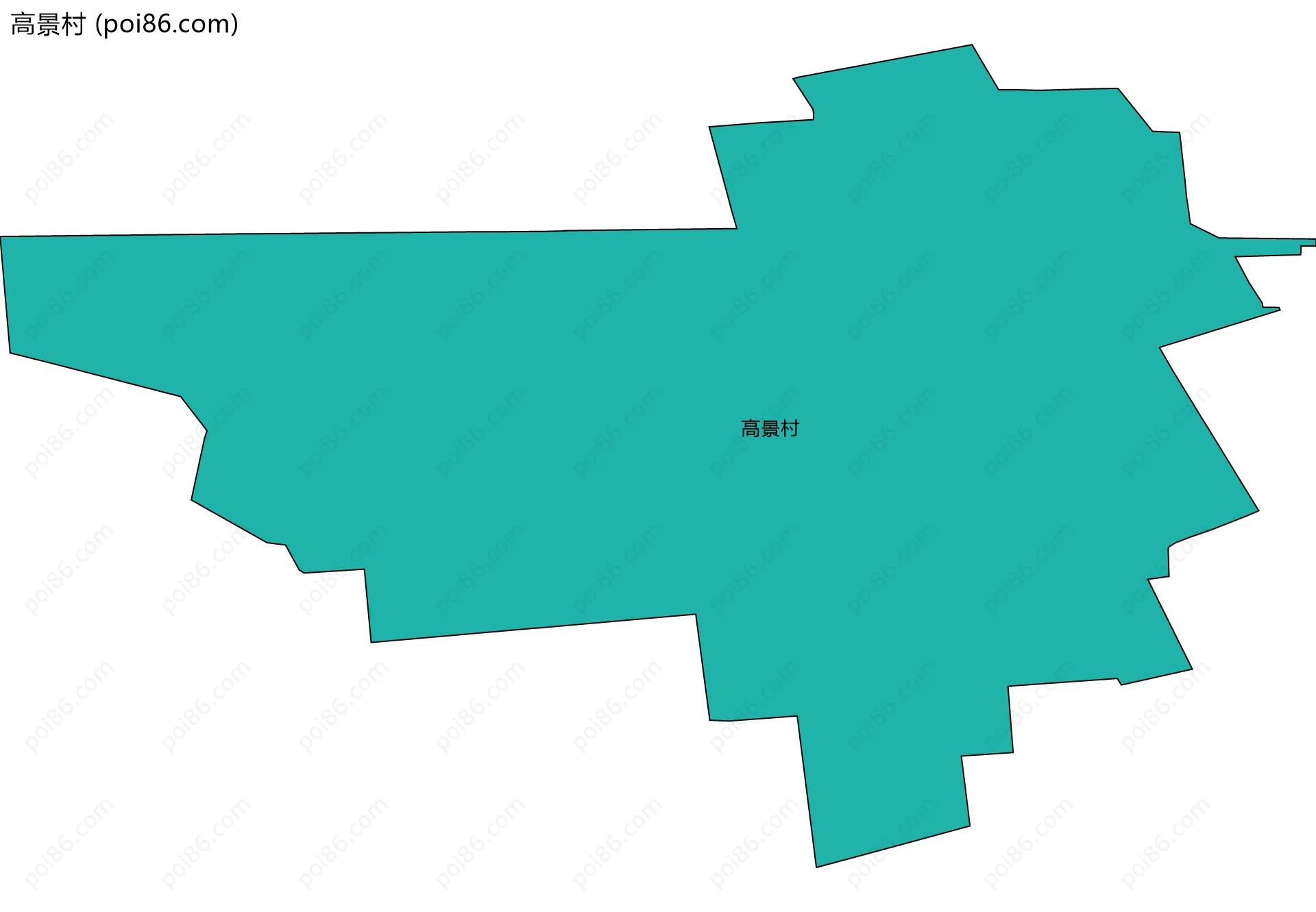 高景村边界地图