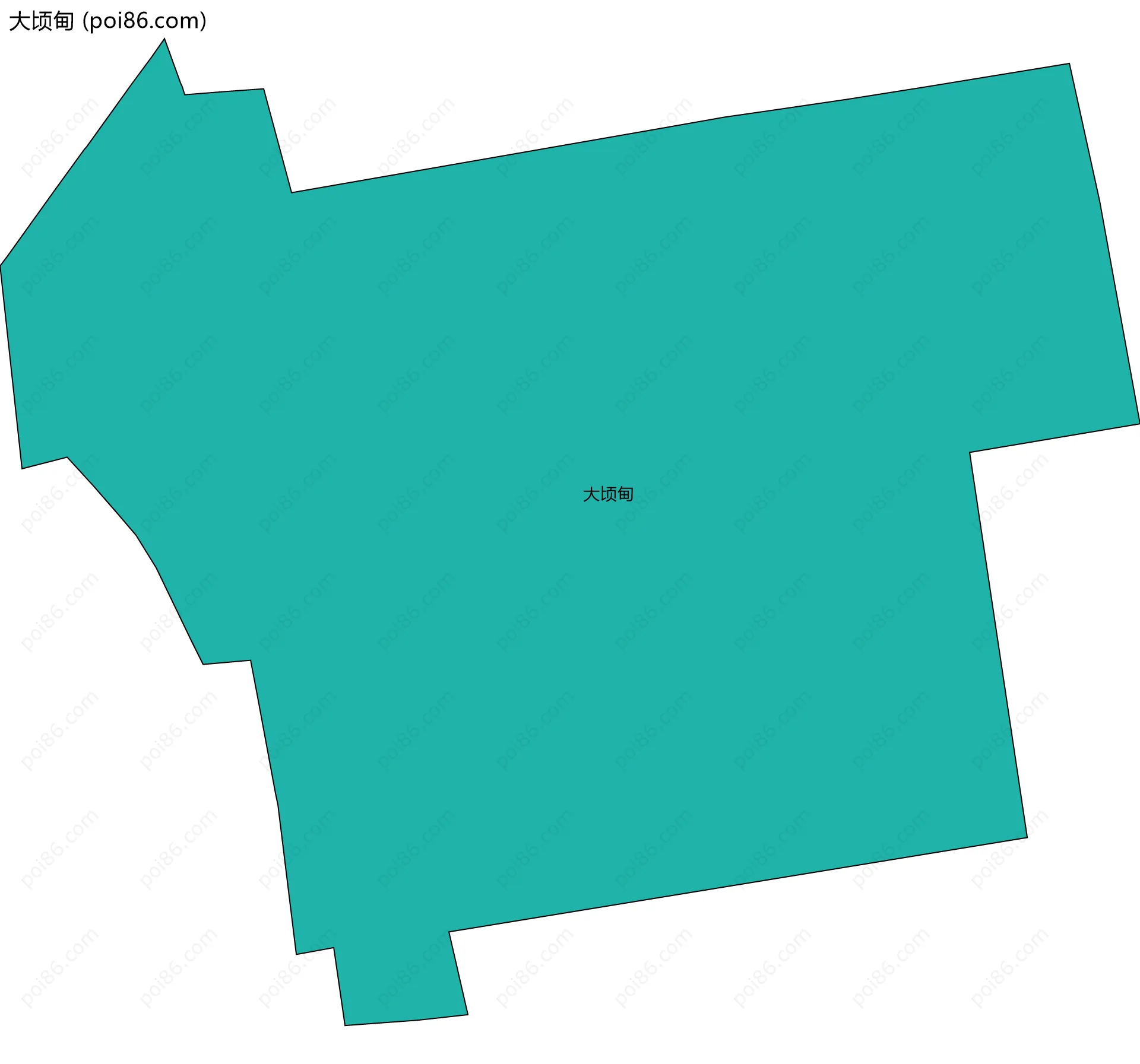 大顷甸边界地图