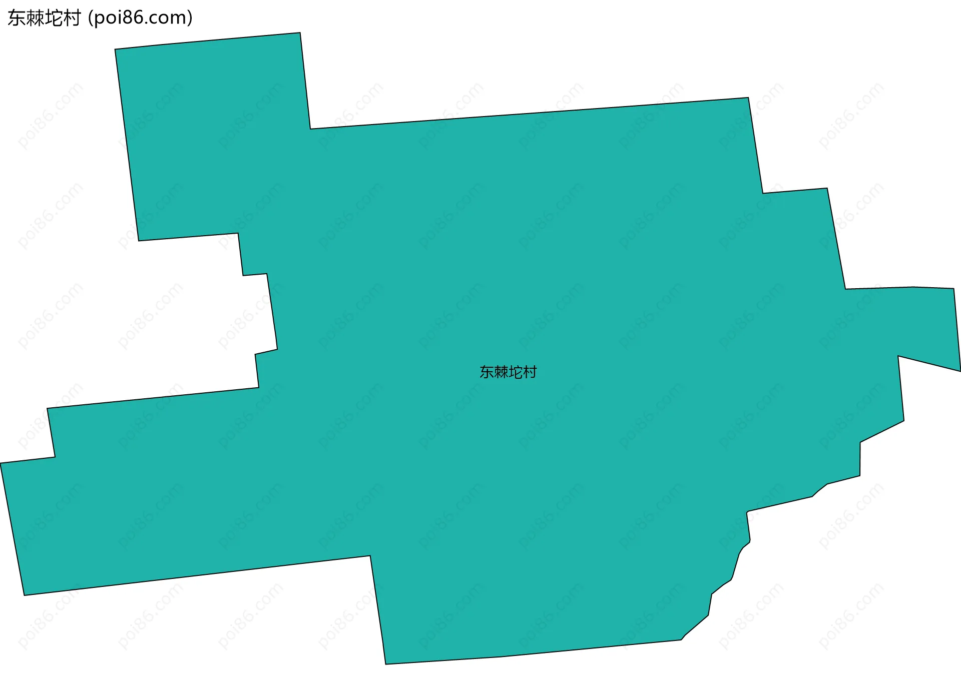 东棘坨村边界地图