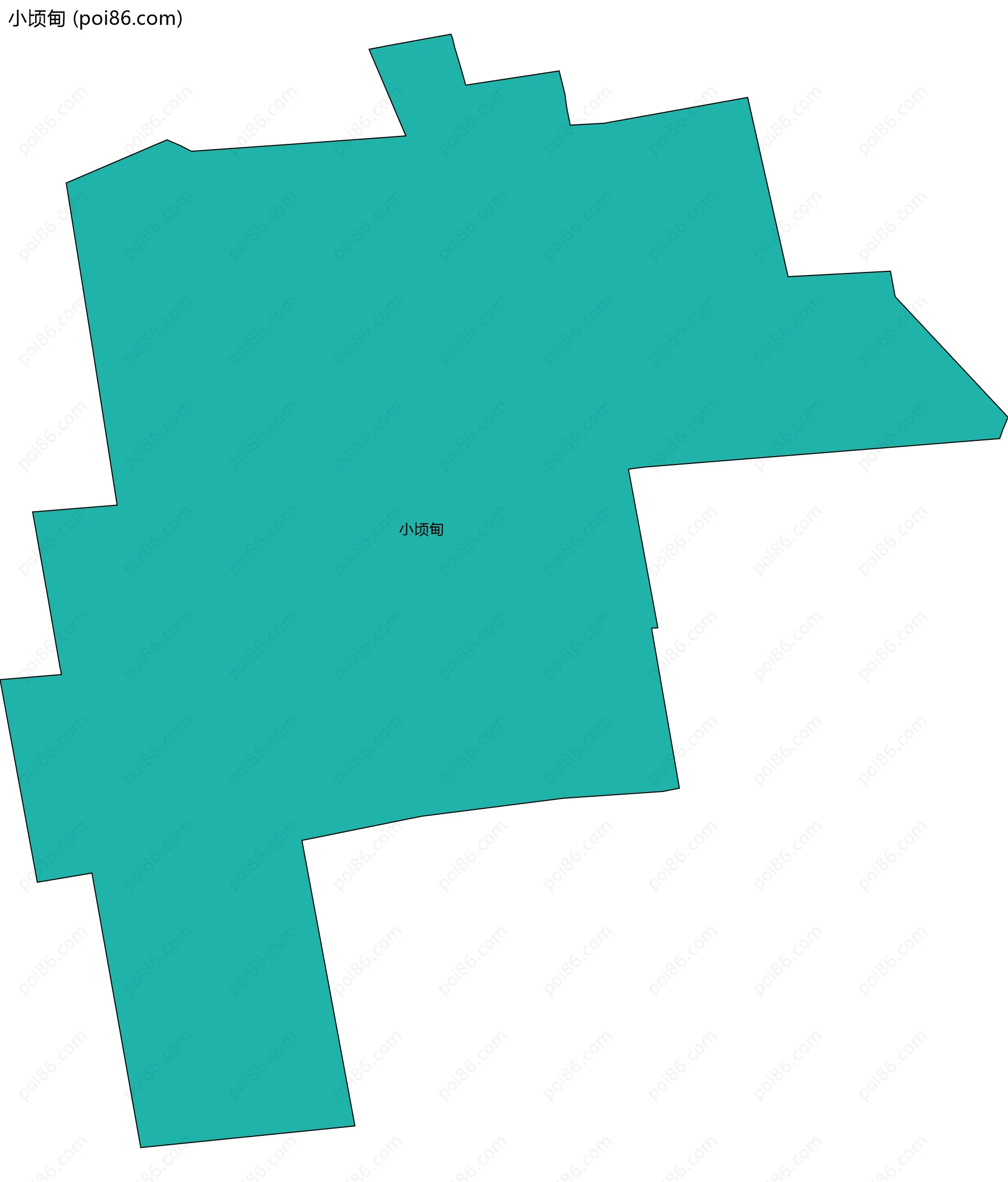 小顷甸边界地图