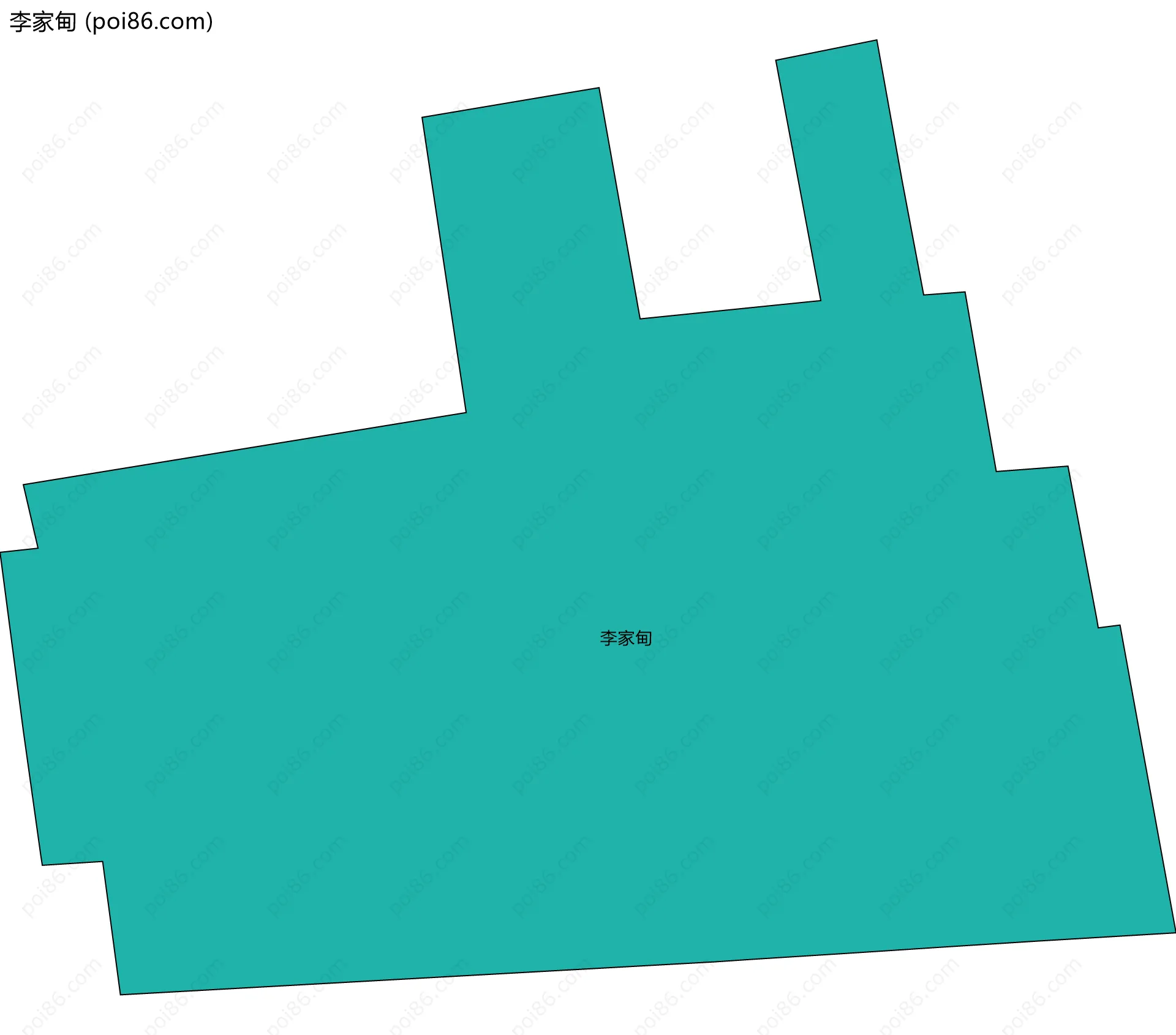 李家甸边界地图