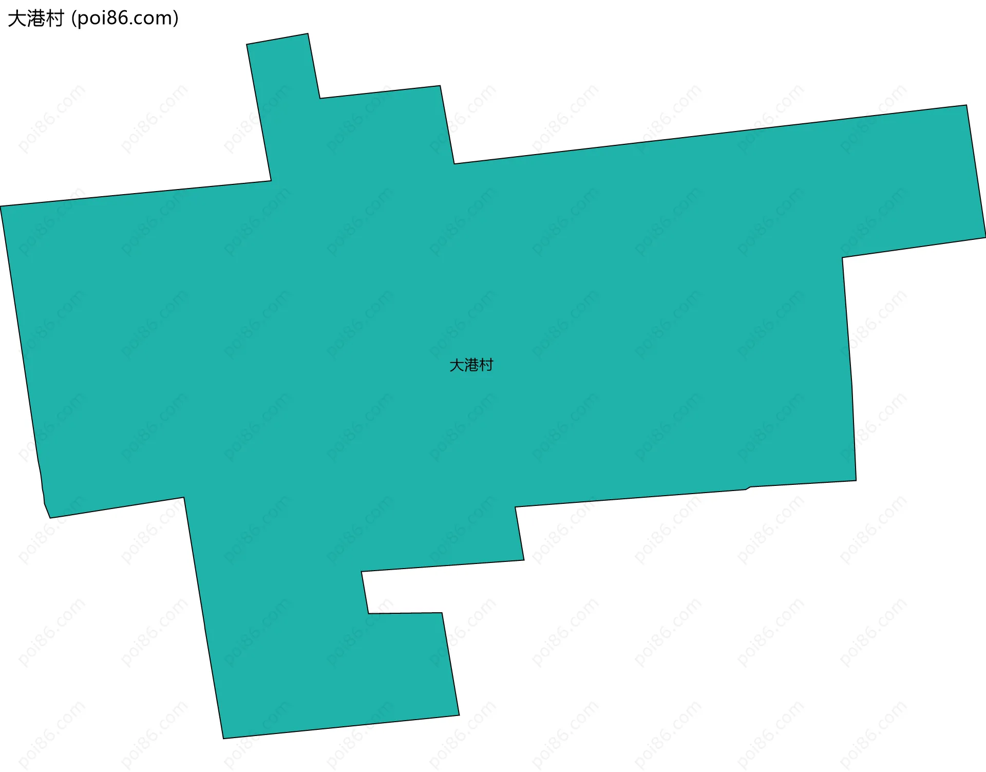 大港村边界地图