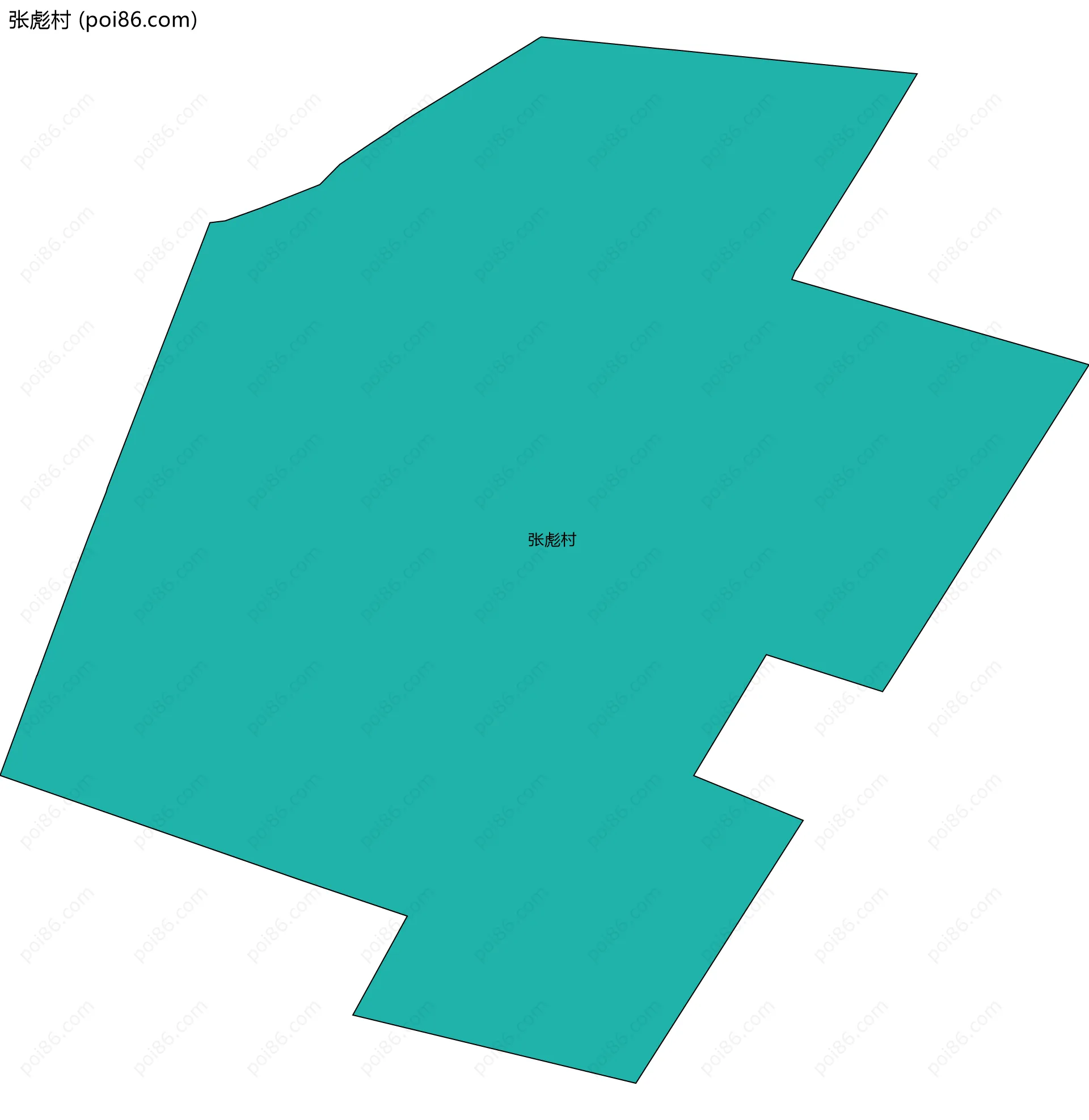 张彪村边界地图