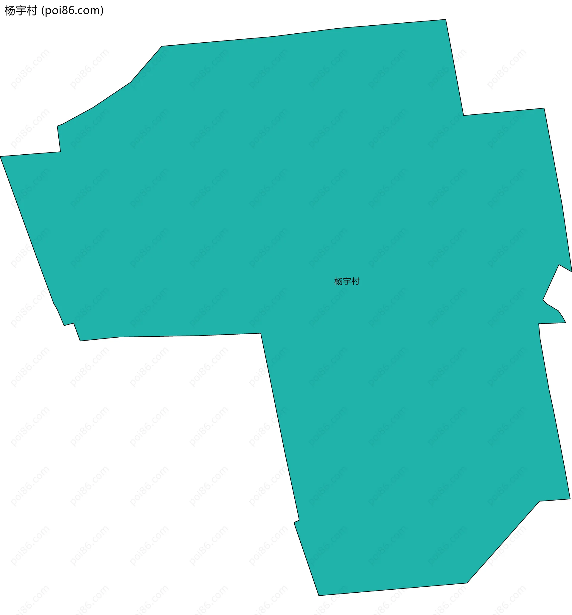 杨宇村边界地图