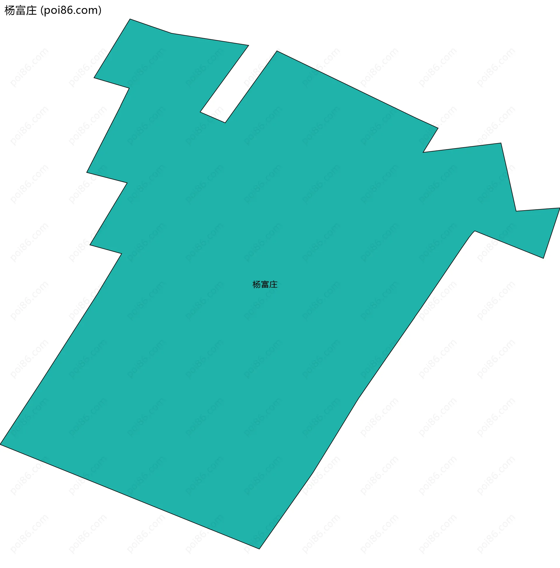 杨富庄边界地图