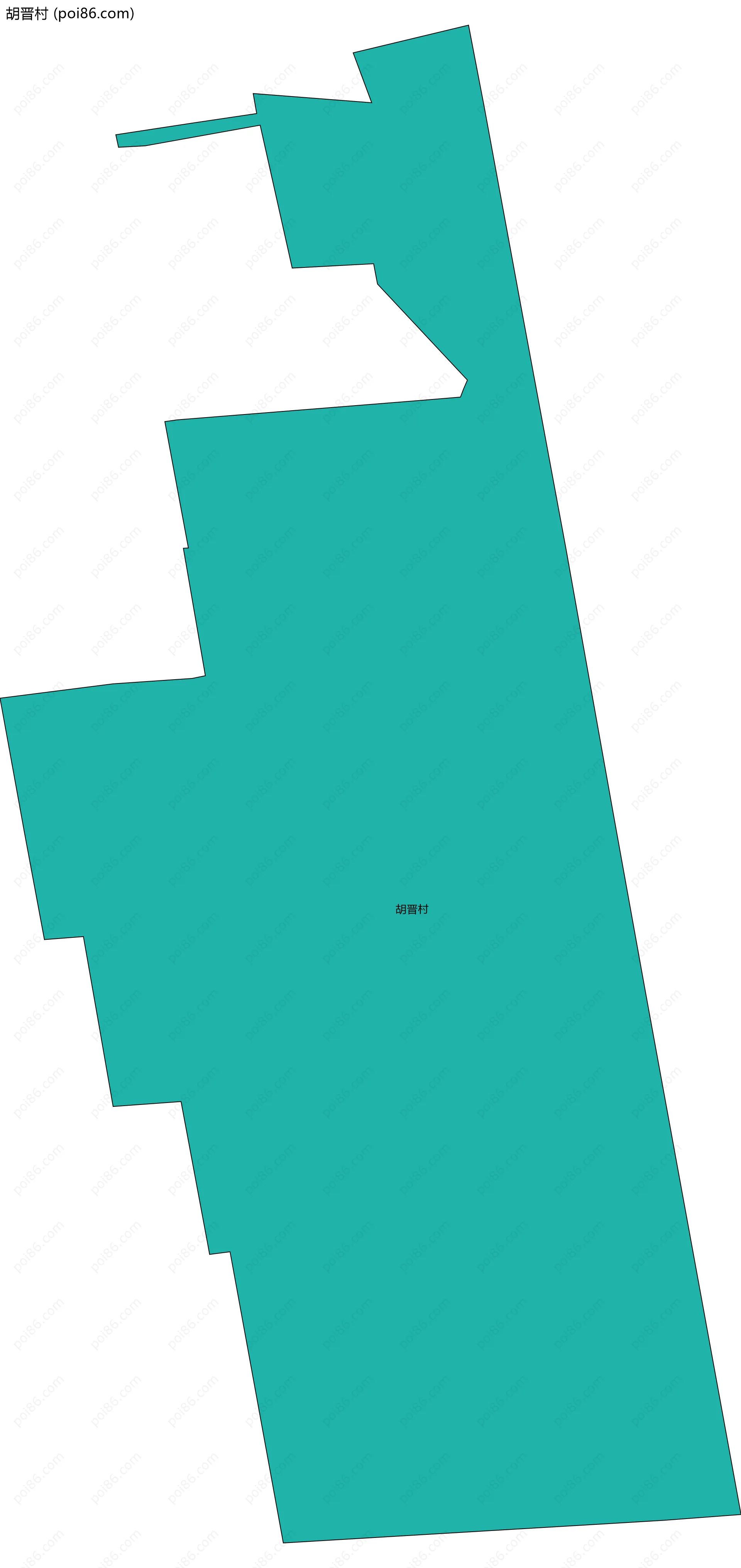 胡晋村边界地图