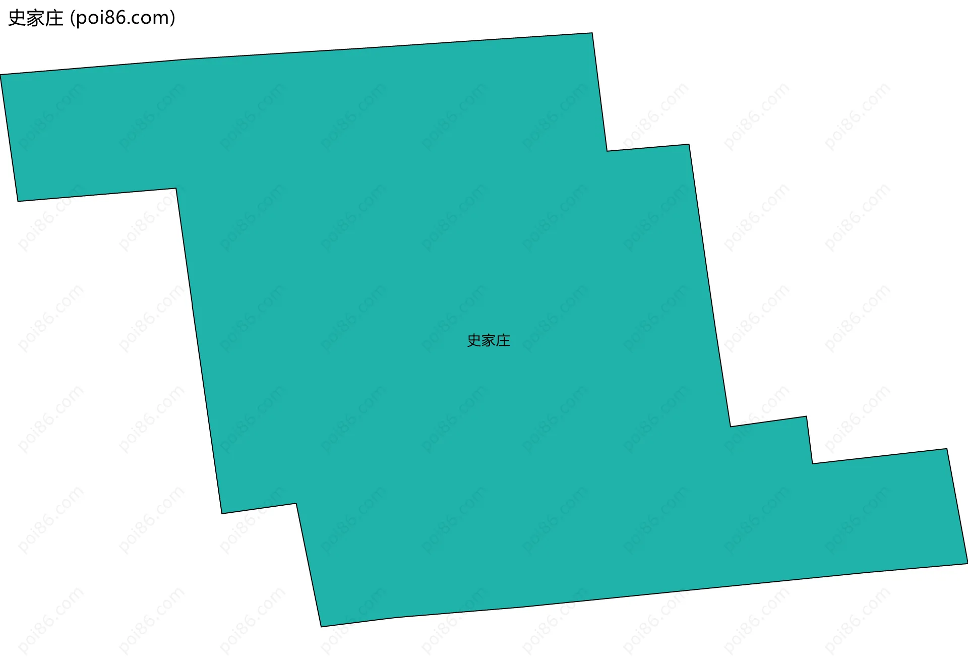 史家庄边界地图