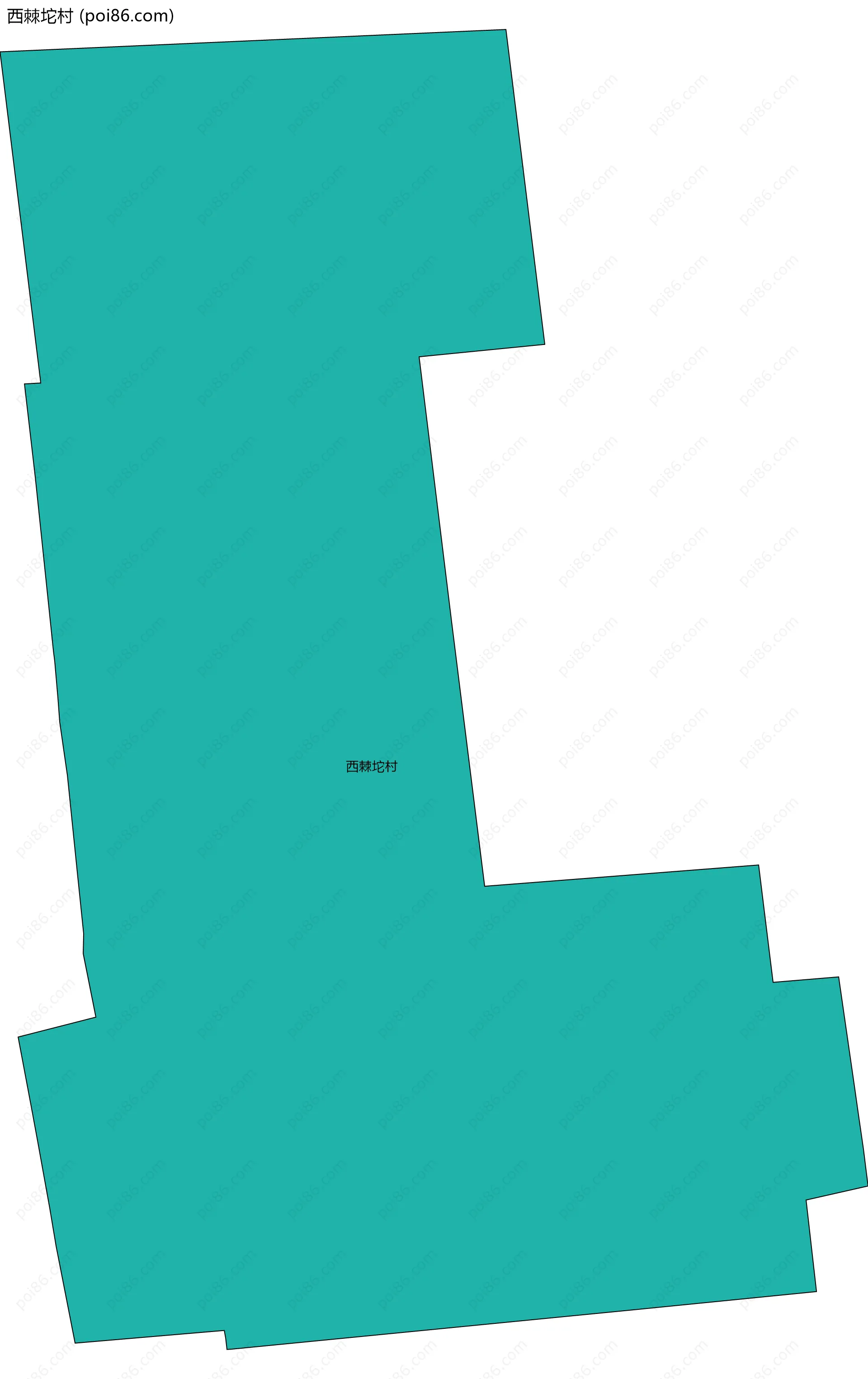 西棘坨村边界地图